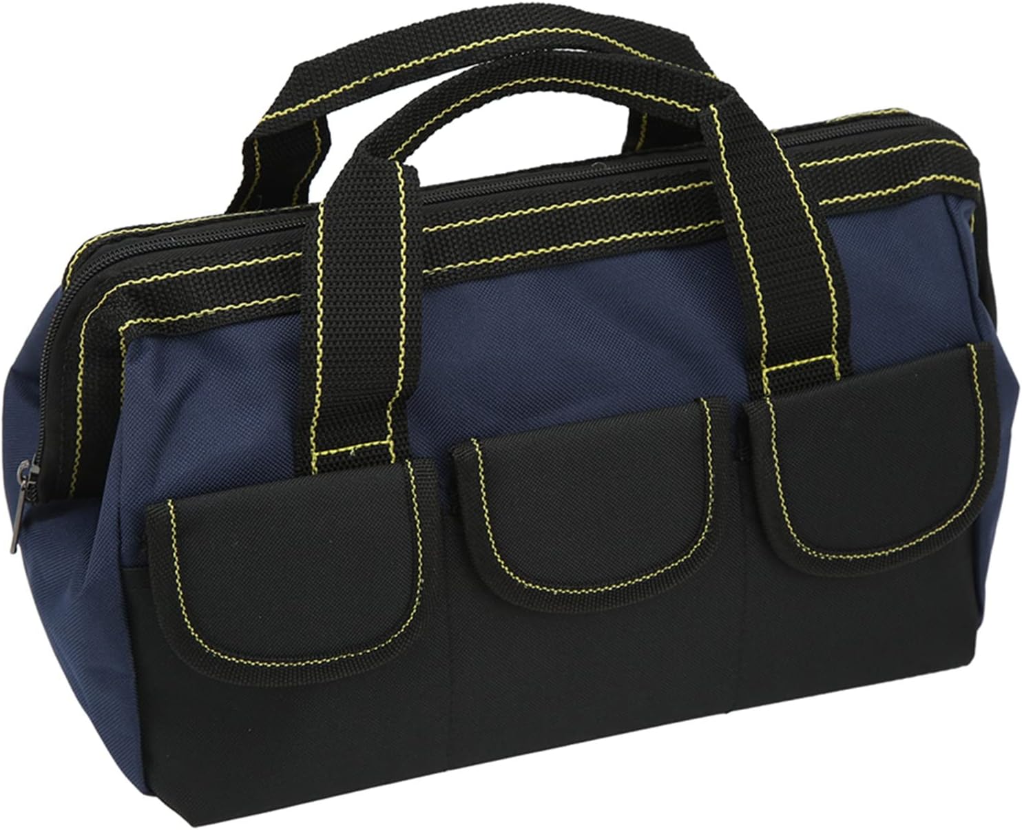  Sac De Rangement D'outils, Tissu Oxford Imperméable Avec Conception à Large Bouche, Organisateur Robuste Pour La Maison Et L'atelier (bleu Noir)