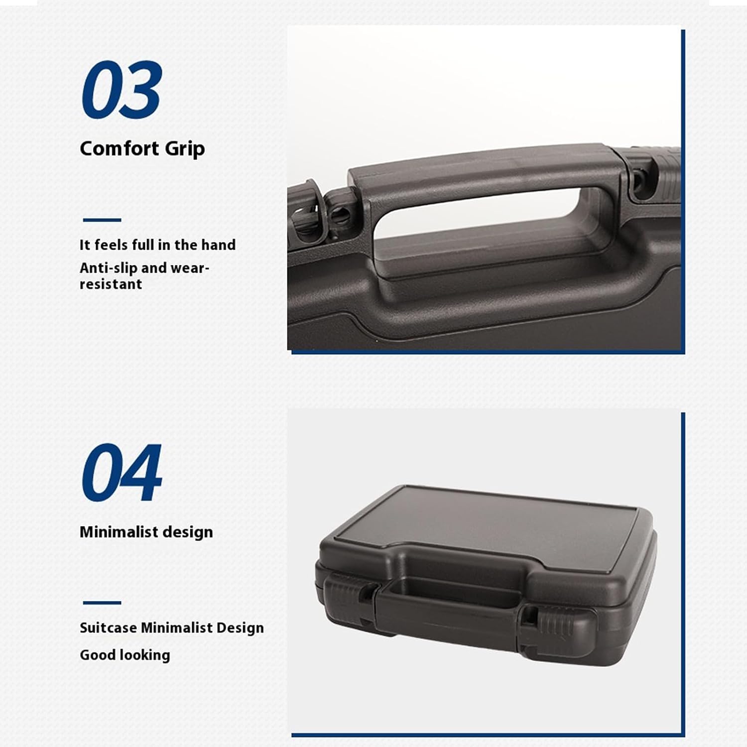  Boîte à Outils Robuste Et étanche Avec Espace Spacieux Pour Garage, Utilisation En Extérieur Pour Expédition, Cartes à Jouer Organiseurs Professionnels En Polypropylène