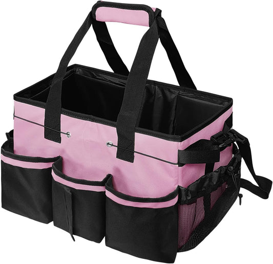  Porte-outils De Nettoyage Avec Côtés En Maille Et Poignées Renforcées, Sac à Outils Respirant Pour La Maison, L'automobile, Sac à Outils Multifonction