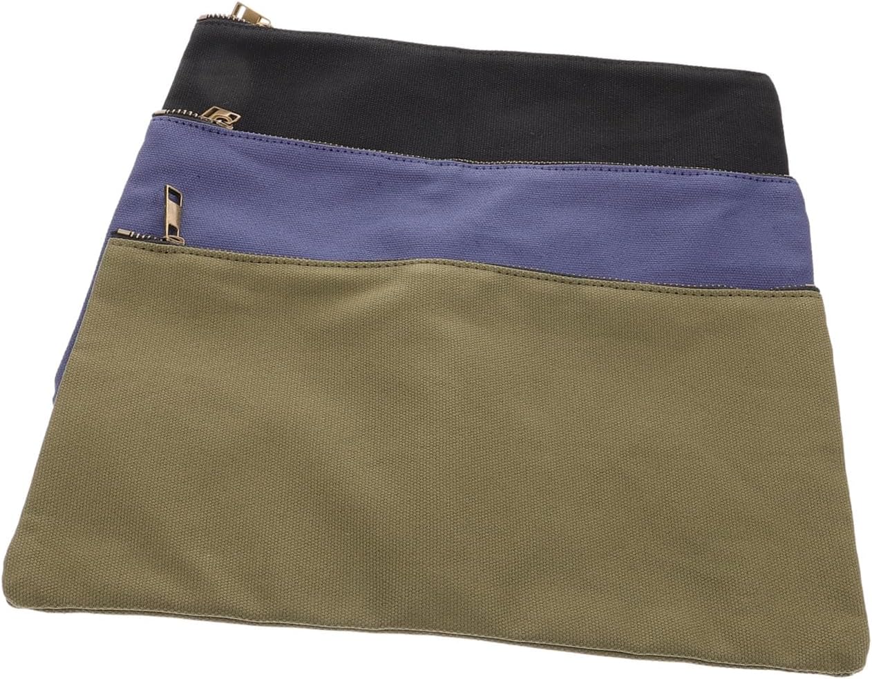  Jojofuny 3 Pcs Pochette De Rangement En Toile à Fermeture Éclair Pour Outils Paquet De Rangement Utilitaires Pour Garage
