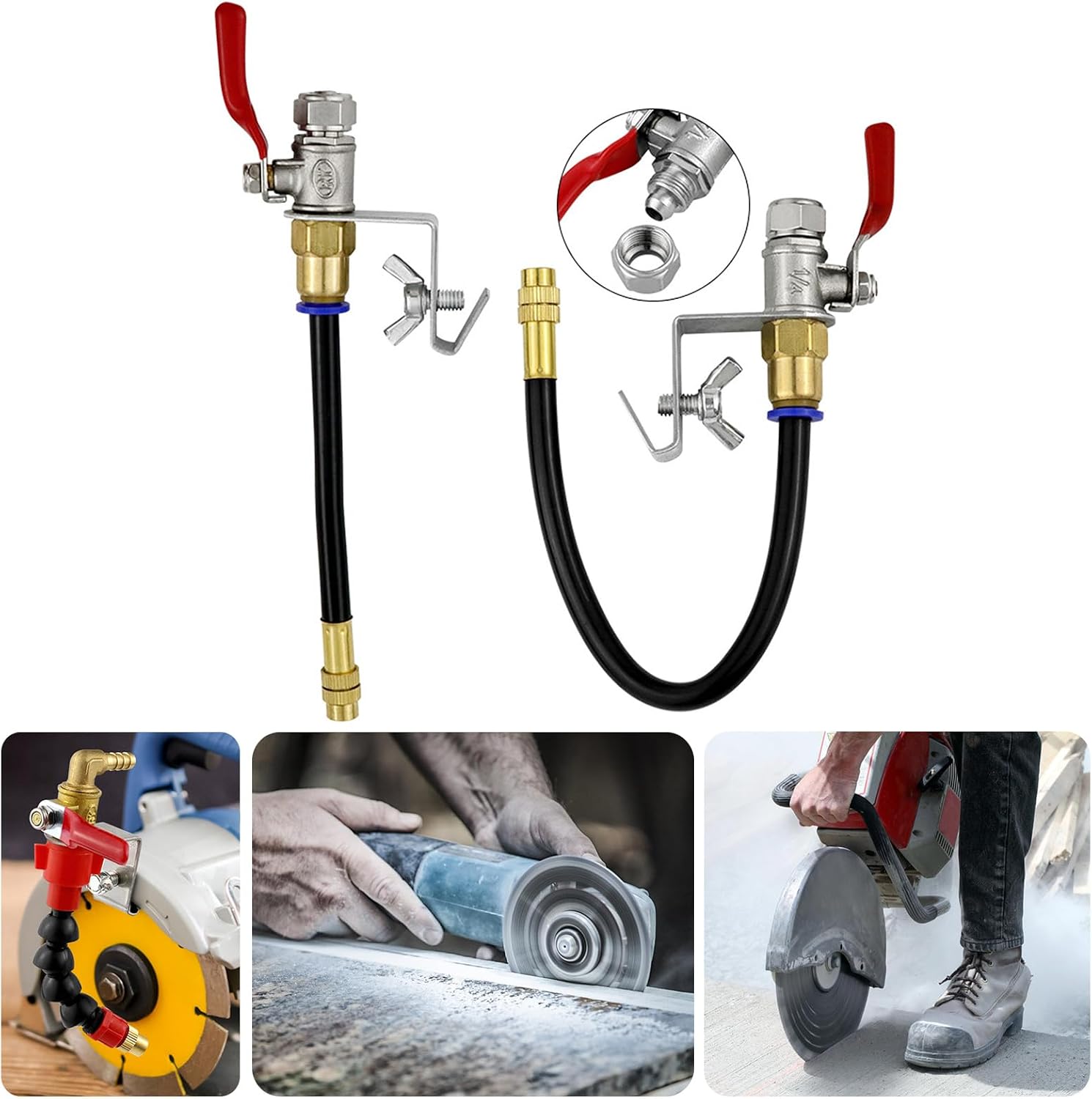  Dispositif De Pulvérisation D'eau De Coupe De Pierre Efficace Pour Meuleuse D'angle Prolonge La Durée De Vie De L'outil Pour Couper L'eau En Aluminium Intérieur Et Extérieur