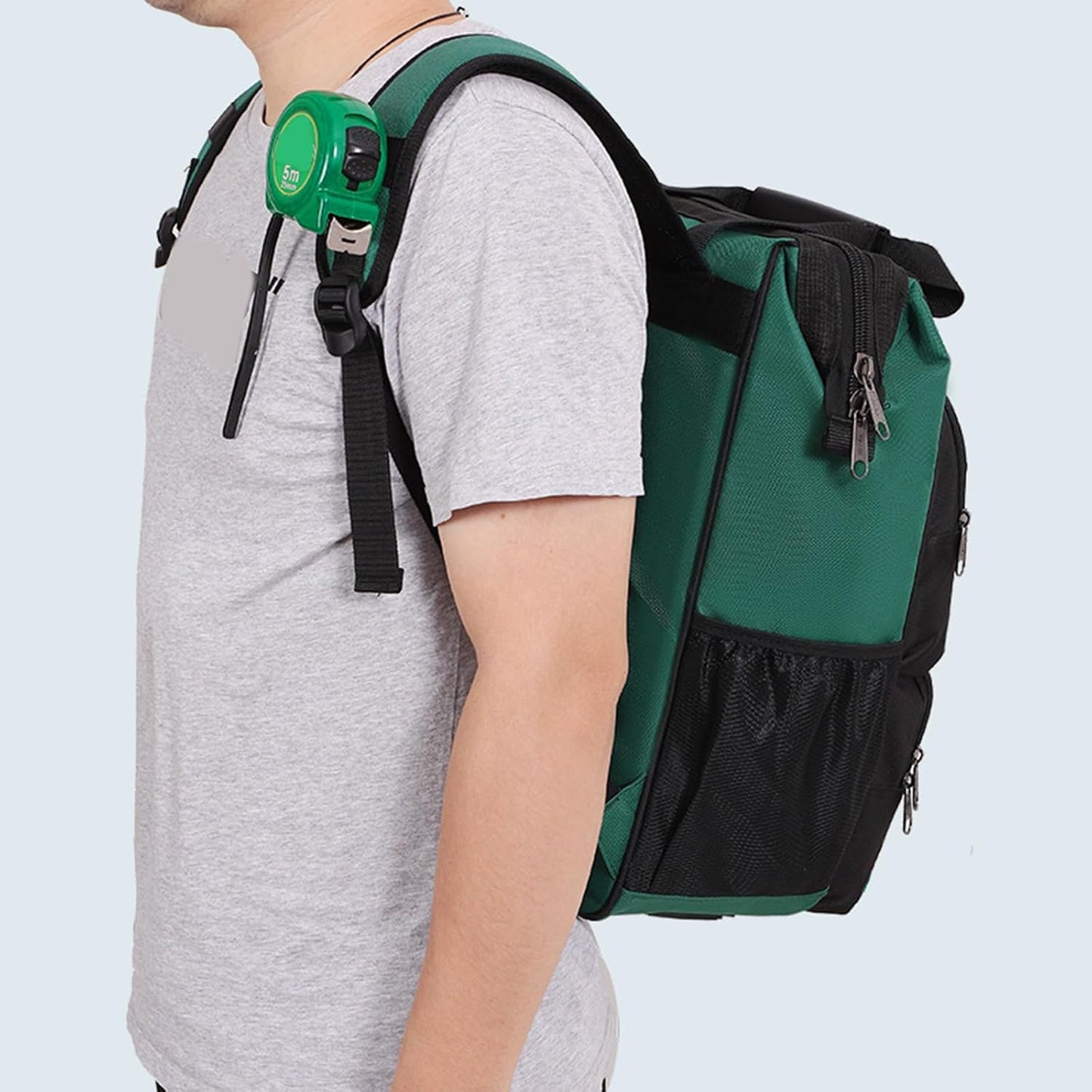  Sac à Dos à Outils Professionnel Imperméable En Tissu Oxford Pour Réparation D'appareils Ménagers Facile à Transporter Rangement Industriel