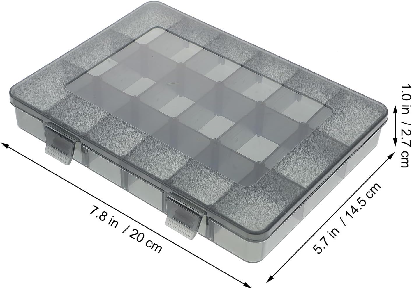  Healvian Boîte De Rangement à Compartiments En Plastique Couvercle Transparent Et Poignée Portable Pour Outils Et Boulons, Pour Atelier Ou Placard