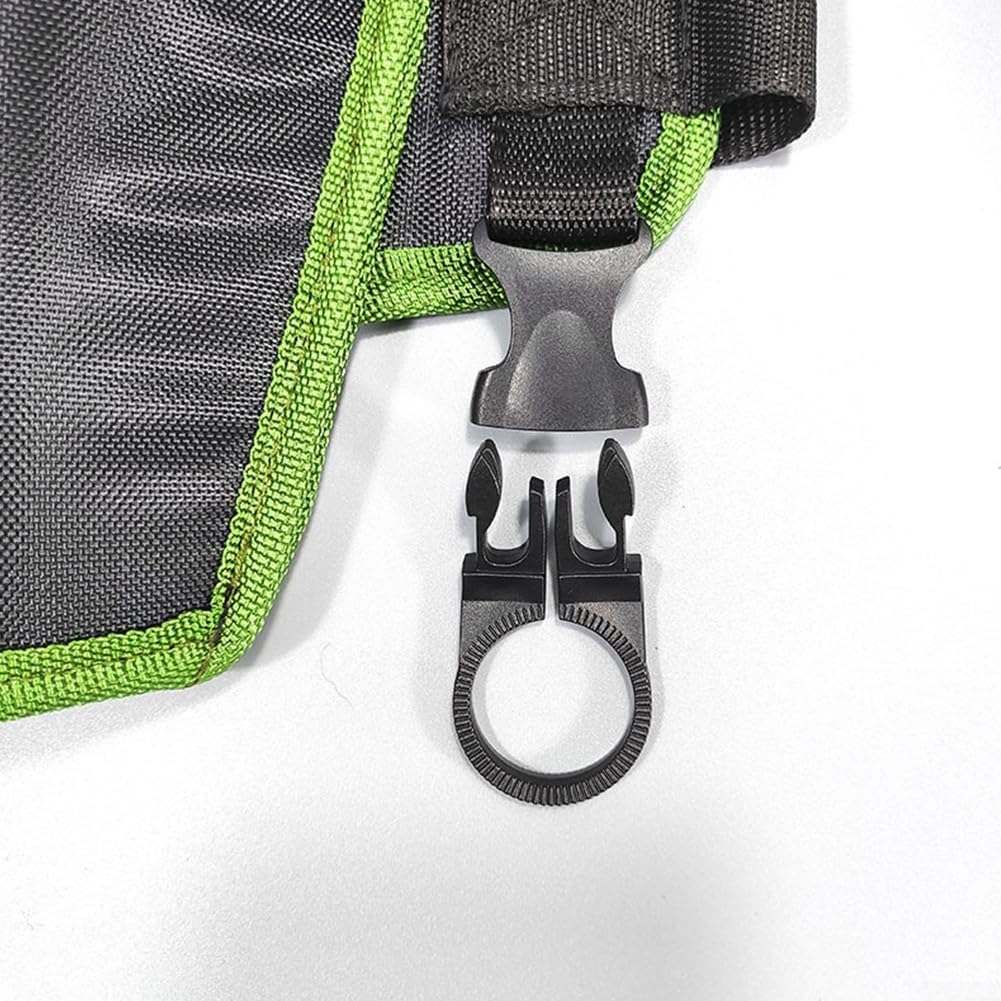  Ceinture Réglable Oxford 1680D Sac Banane Pour électricien Travaux De Construction Robuste Et Professionnel De Charpentier Organiseur De Rangement Noir (vert)