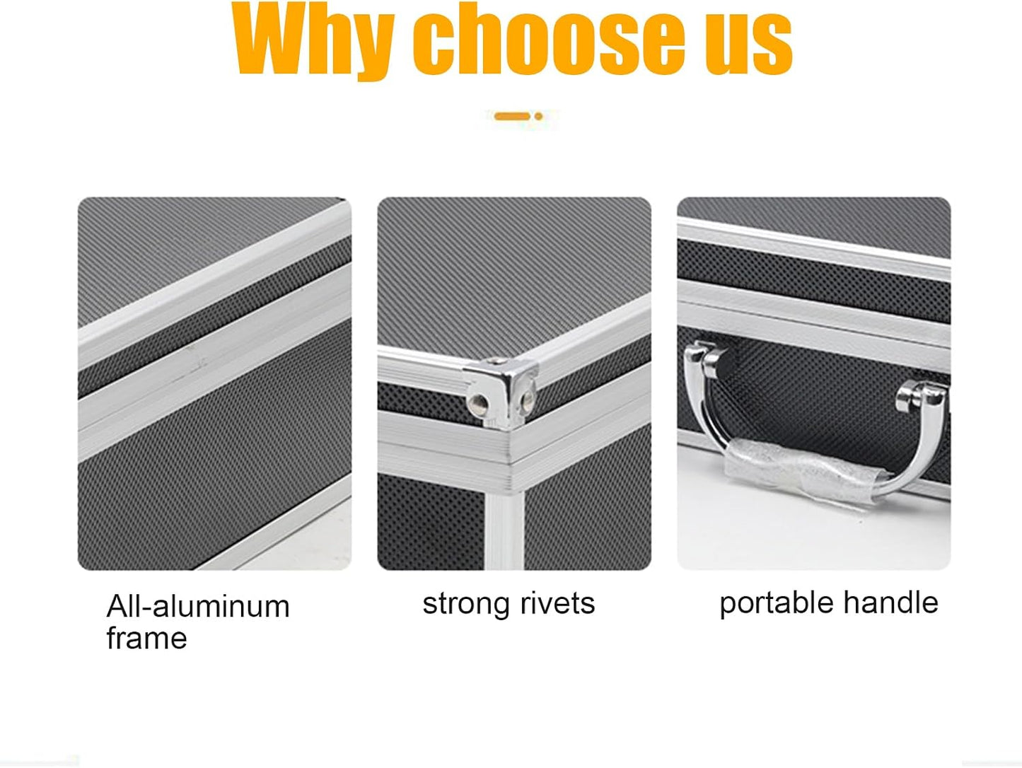  Boîte De Rangement En Aluminium | Boîte De Rangement De Protection Universelle | Organisateur D'outils Portables | La Boîte De Rangement En Aluminium Est Conçue Pour Fournir Une Solution Polyvalente
