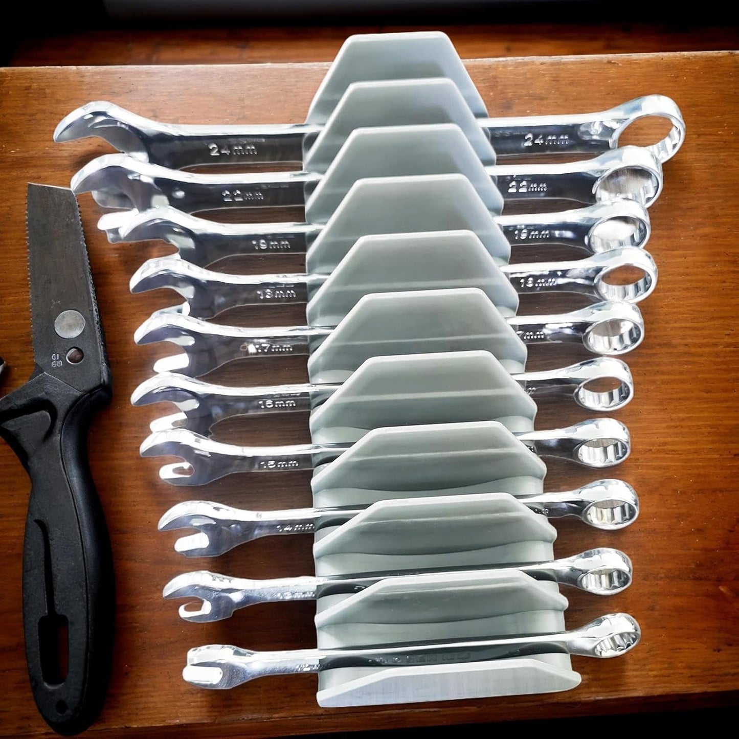  Organisateur De Clés Plates - Porte-Clés Et Organisateurs De Clés - Boîtier À 10 Fentes Avec Tiroir Pour Tournevis Et Étui À Extension Pour Garage Atelier Mécanique