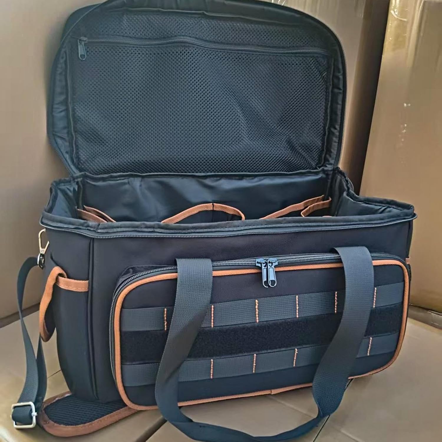 GENERIC Sac à Outils – Ceinture D'organisation De Grande Capacité | Sac à Outils Portable | Pour électricien, Mécanicien, Charpentier, Construction, Voyage, Jardin
