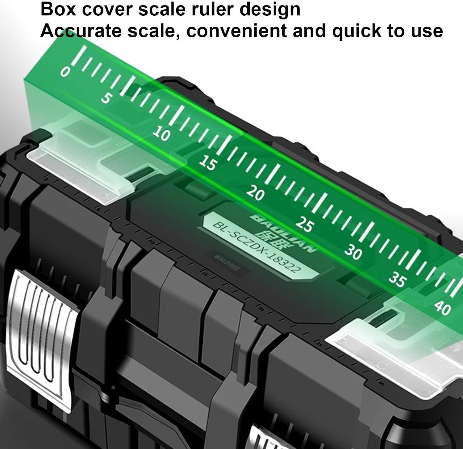 GENERIC Boîte De Rangement à Outils, 3 Couches Pliable Et étanche | Solution De Rangement Multifonctionnelle De Grande Capacité Avec Boucle En Acier Inoxydable Pour La Maison