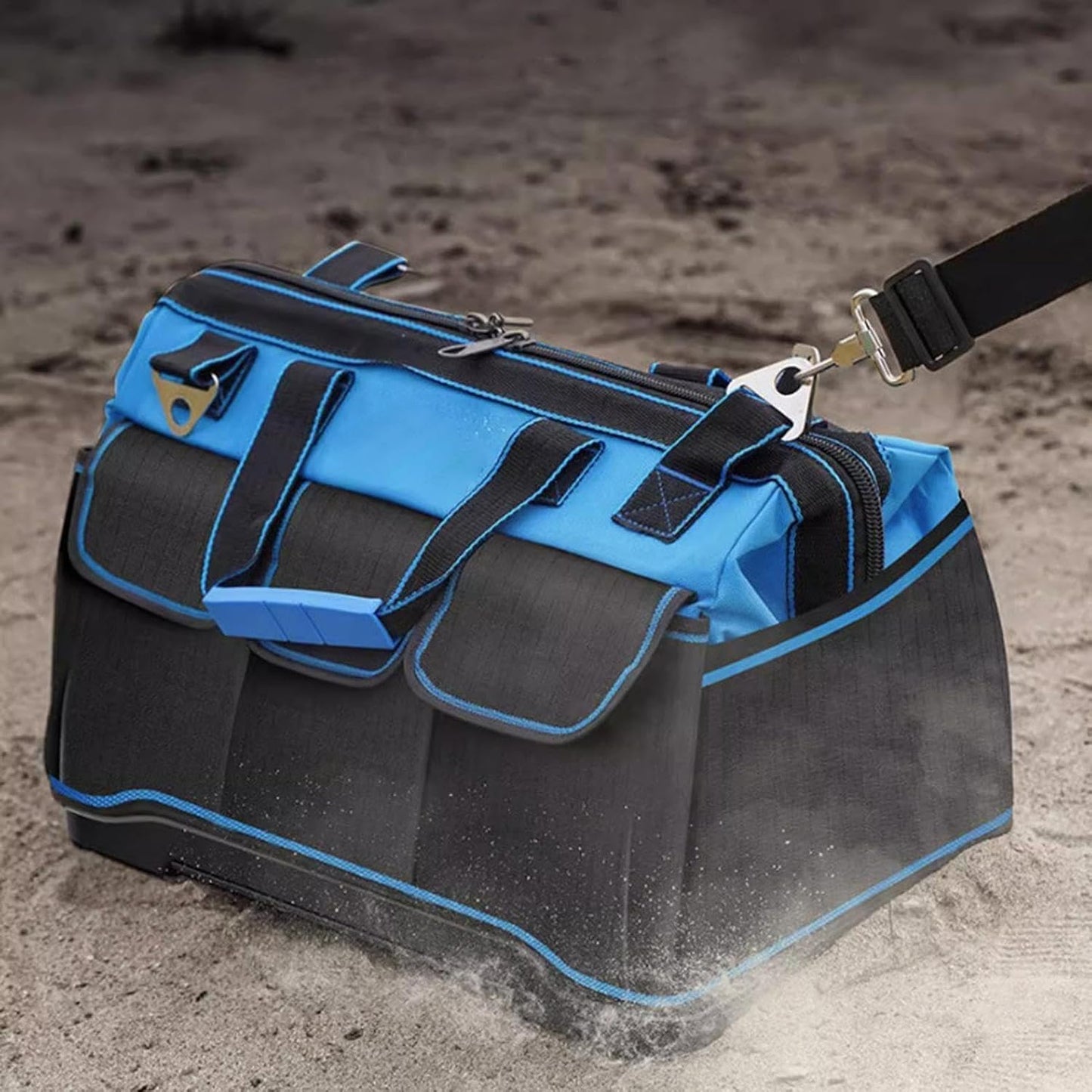 GENERIC Sac à Outils Pour Homme – Poignée Ergonomique Multi-poches Avec Rigide – Pour Travaux De Construction, Maison, Garage, Atelier, Papa, électricien, Mécanicien, Charpentier