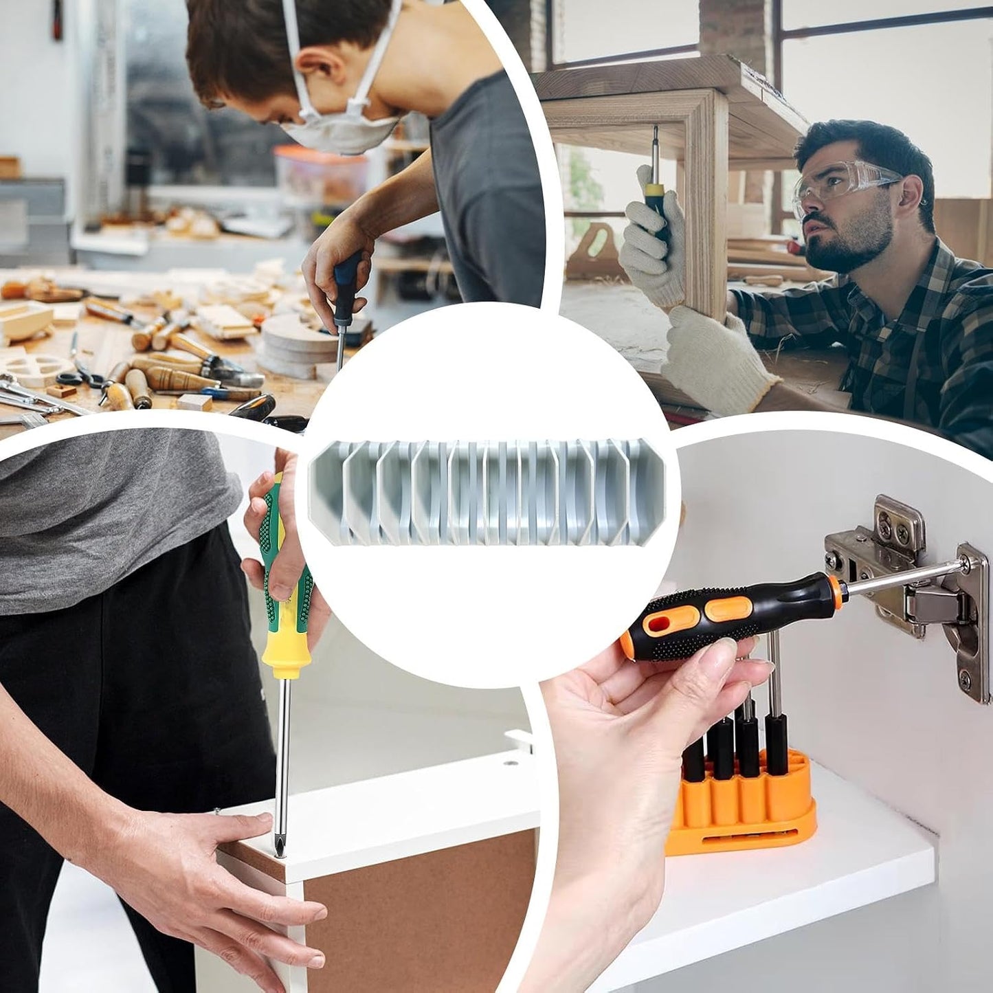  Organisateur De Clés Plates - Porte-Clés Et Organisateurs De Clés - Boîtier À 10 Fentes Avec Tiroir Pour Tournevis Et Étui À Extension Pour Garage Atelier Mécanique