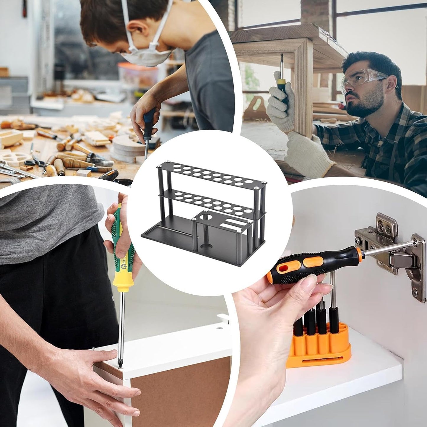  Support De Rangement Pour Tournevis, Organisateur D'outils De Bureau, Porte-outils De Réparation De Voiture, Porte-outils De Tournevis, Organisateur De Porte-tournevis, Organisateur De Pinces Et