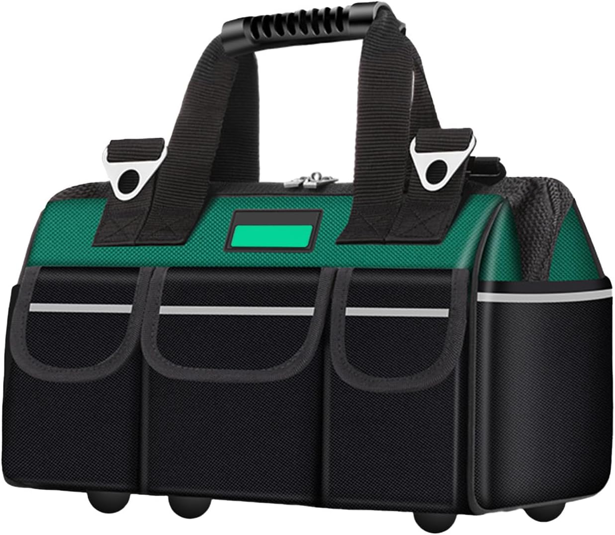 Genérico Organiseur Pour Sac à Outils – Oxford Sacs Lourds De Grande Capacité à Large Ouverture Avec Bandoulière, Rangement Durable Pour Travaux De Construction D'électriciens, Dortoir Pour Voiture, équipement