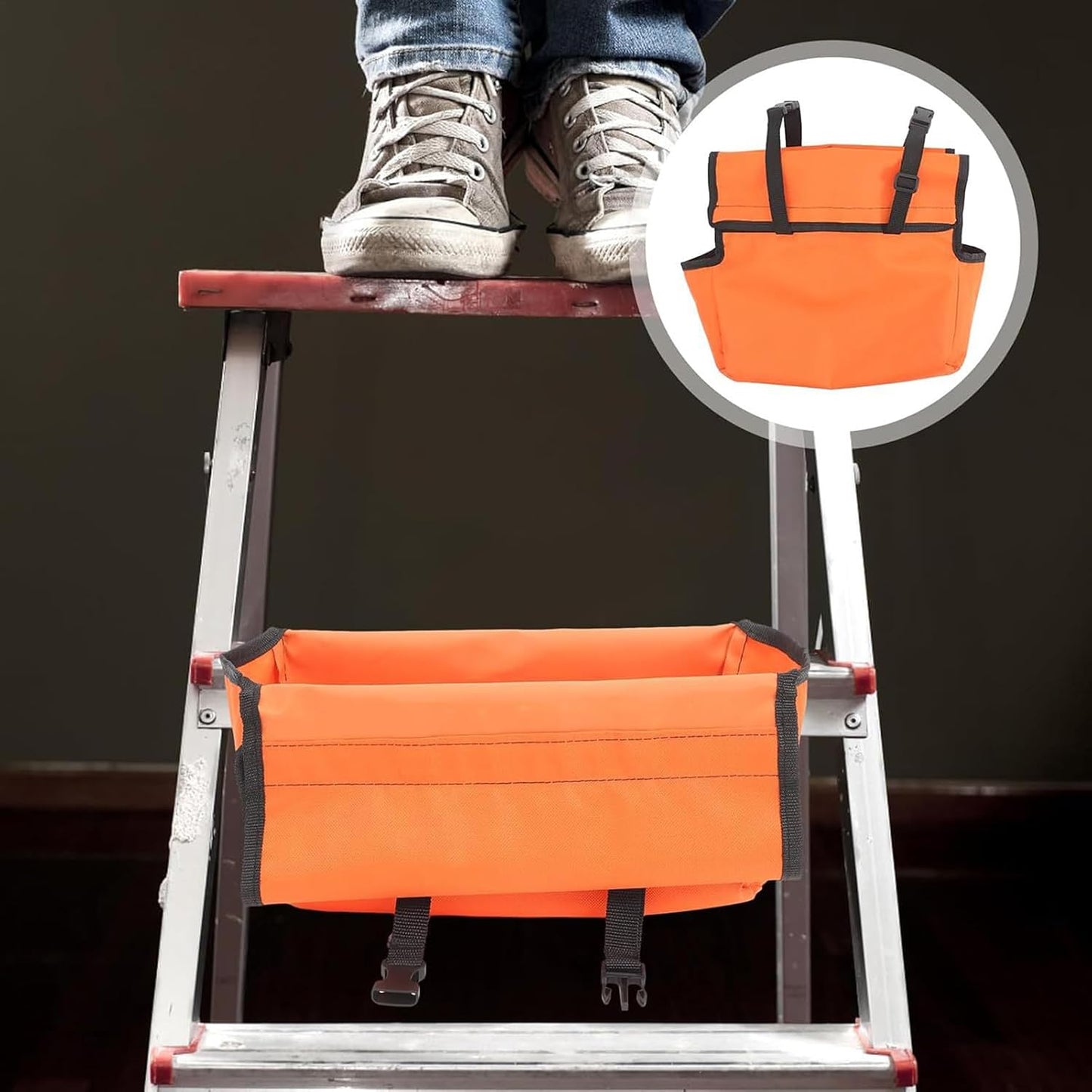 GENERIC Plateau à Outils, Organiseur Oxford Robuste, Grande Capacité, Sac à Outils Avec Poches, Pochette De Rangement Pour L'efficacité Et Le Rangement Sur Le Site De Travail, 41 X 30 Cm