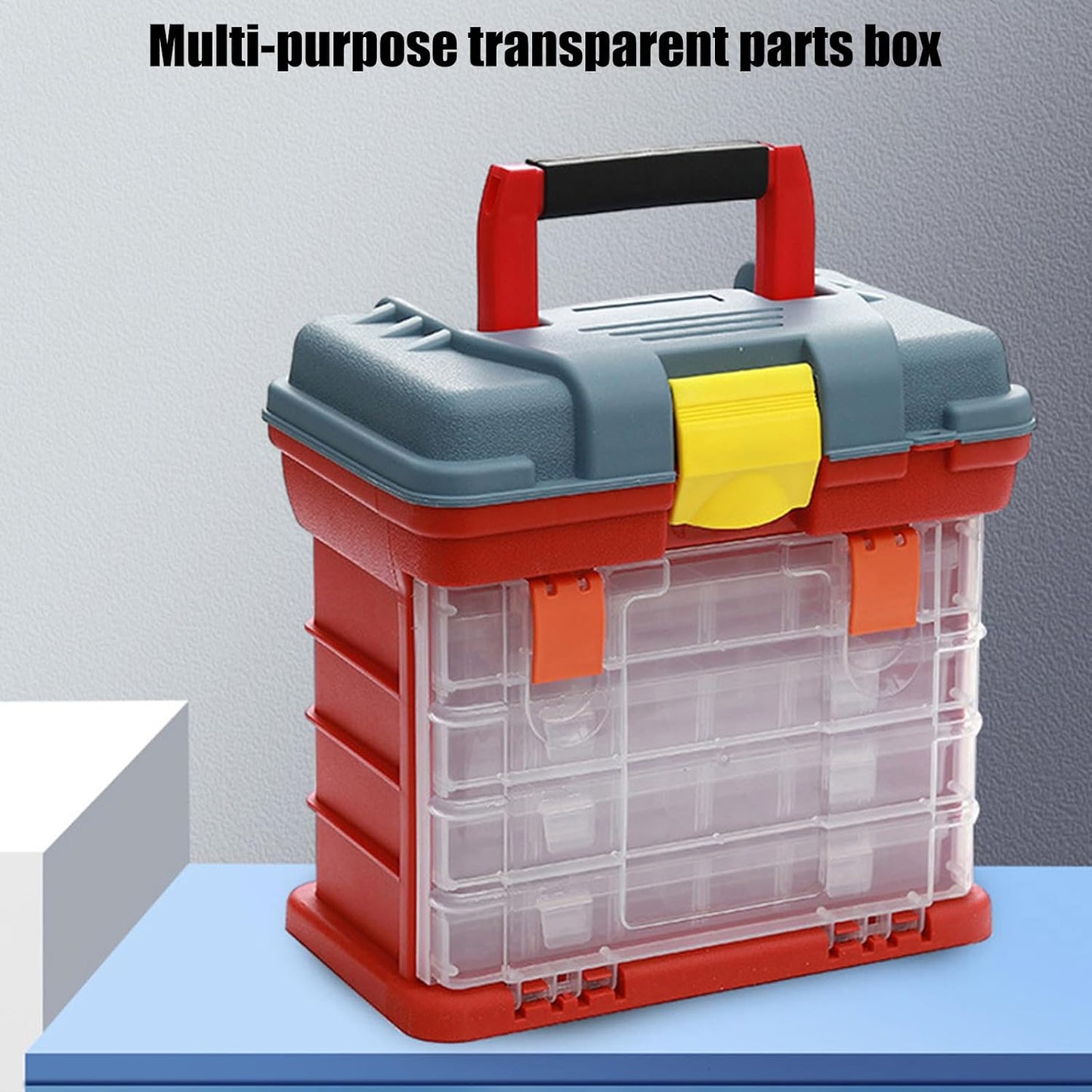  Boîte à Outils Réglable à 72 Compartiments - 4 Couches - Organisateurs Multifonctions Pour Articles De Pêche