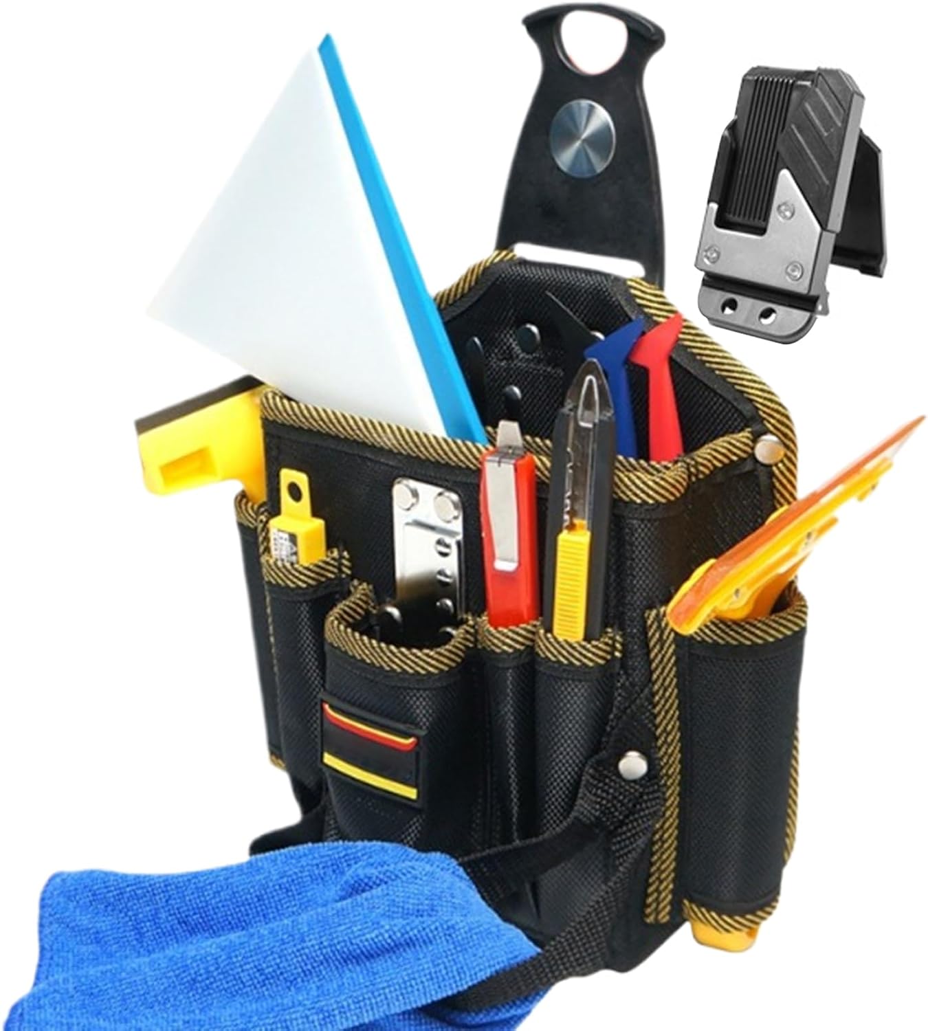  Étui De Ceinture Pour Électricien | Organisateur De Travail Et Porte-Outil Pour Techniciens,Étui Léger De Grande Capacité Pour Professionnels Et Particuliers