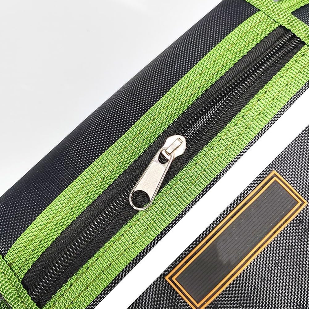  Ceinture Réglable Oxford 1680D Sac Banane Pour électricien Travaux De Construction Robuste Et Professionnel De Charpentier Organiseur De Rangement Noir (vert)