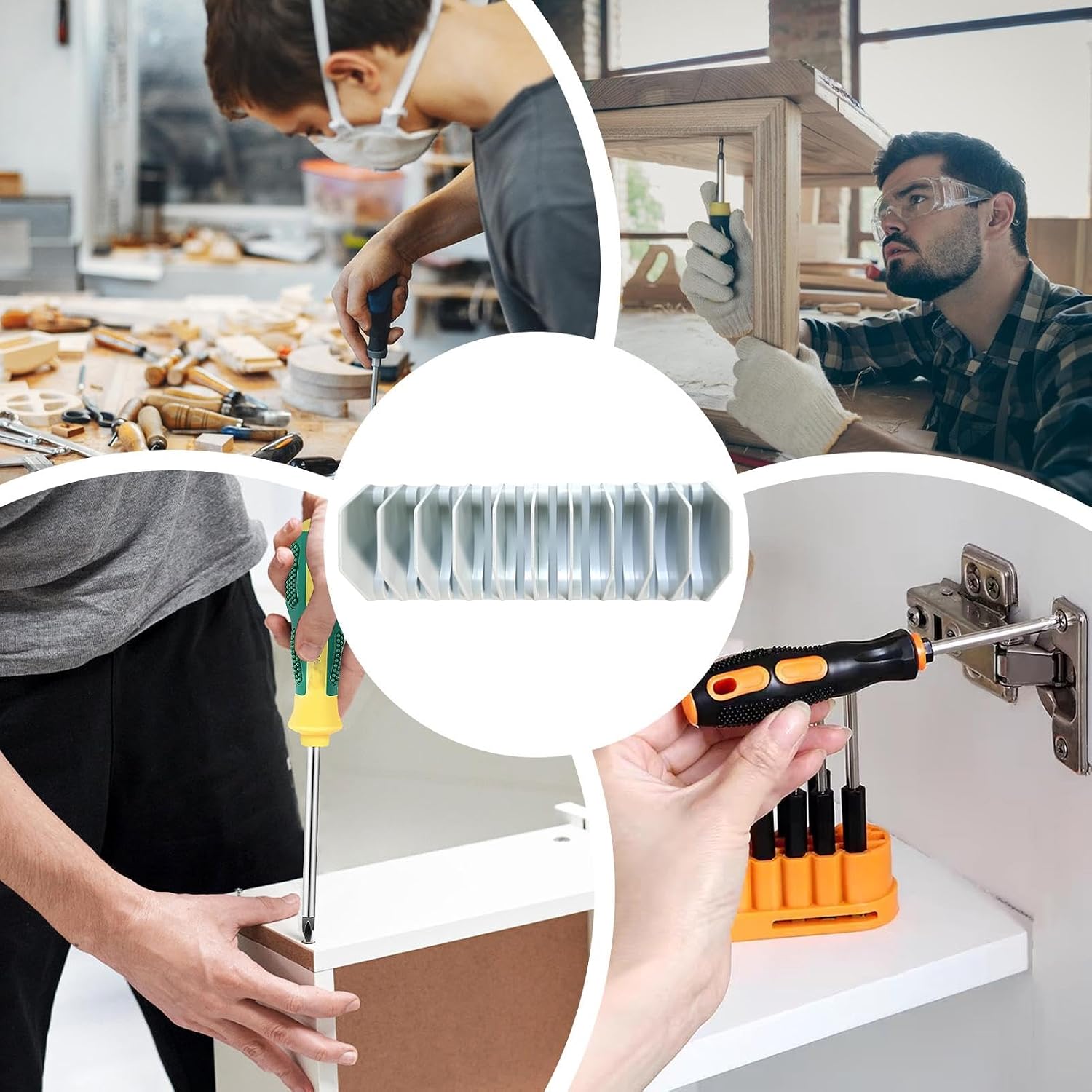  Genérico Organiseur De Clés Avec 10 Emplacements Pour Outils D'atelier Et Garage