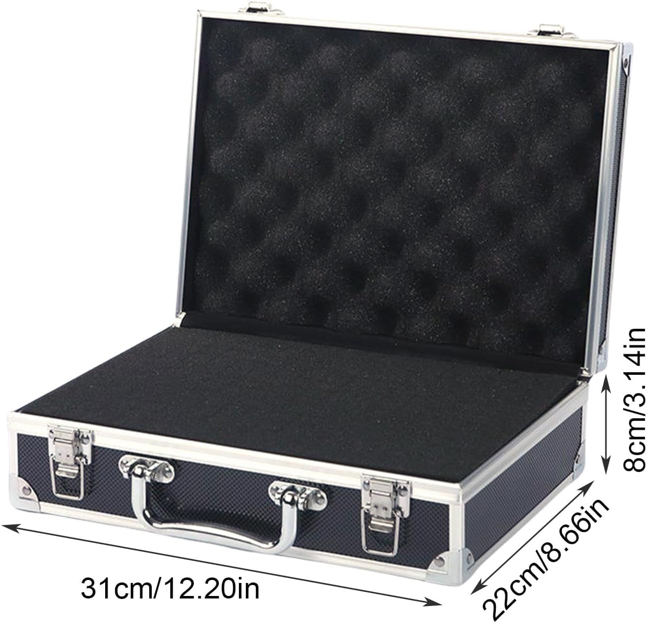  Boîte à Outils En Métal Avec Poignée | Boîte De Rangement Portable | Organisateur D'outils | Boîte De Rangement Carrée | Boîte D'équipement En Aluminium | Étui De Rangement Pour Bijoux En Métal