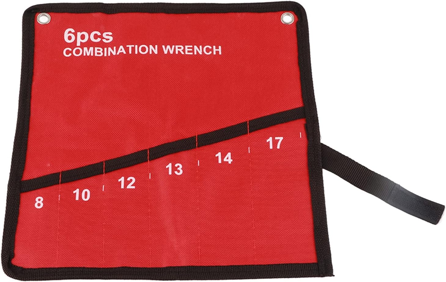  Toile Multi-Poches Enroulable Outils Sac De Rangement Clé Pince Porte-clé Organisateur (8 Bouches)