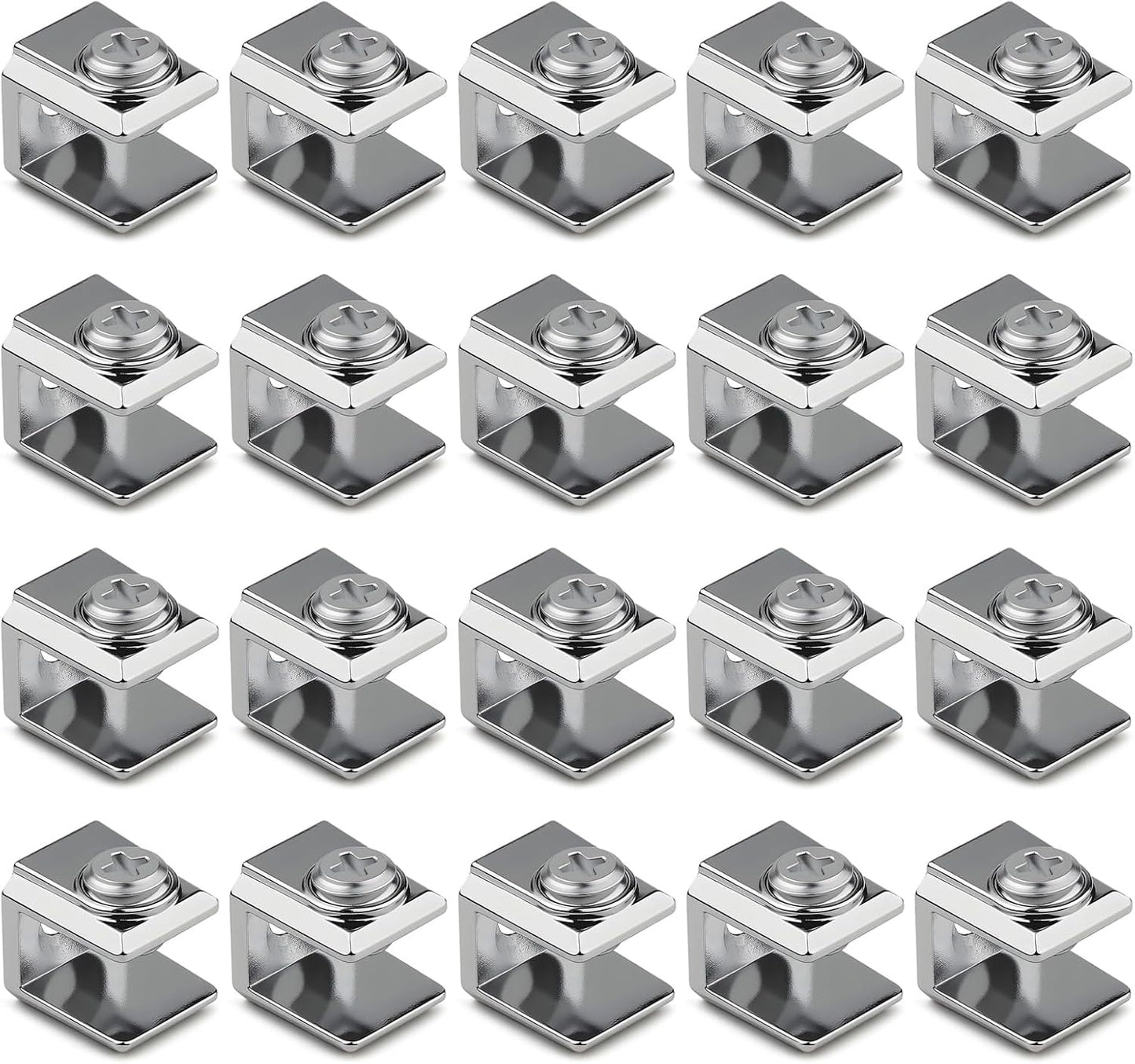  Clip En Verre Pour Panneau Acrylique De 3 à 8 Mm - Supports Renforcés En Acier Inoxydable - Pour Cloison De Montage