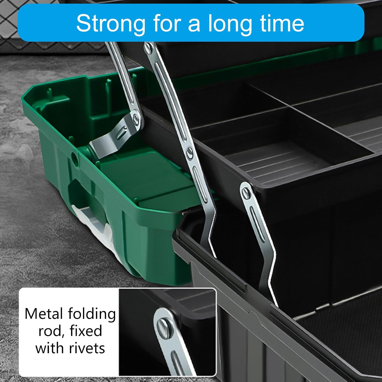  Boîtes à Outils à Plusieurs Compartiments Avec Poignée, 3 Couches Extensibles, étui De Rangement Pliable Pour Atelier, Accès Facile