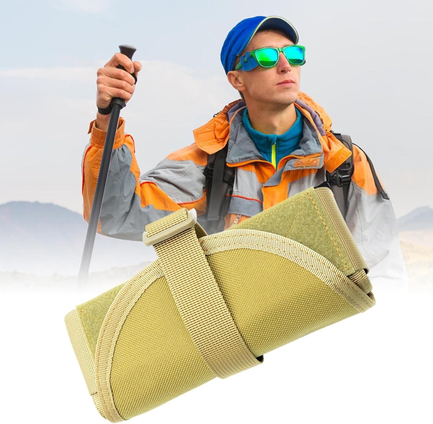 GENERIC Sac à Outils Enroulable – Organisation De Rangement D'outils Roulée Robuste | Pochette De Rangement En Nylon Résistant à L'usure Compacte Pour Bricoleur, Homme Et Papa