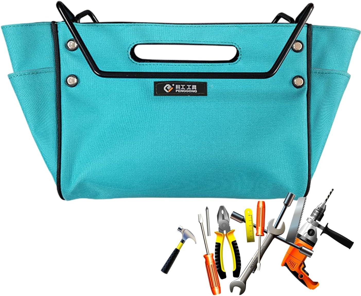  Porte-Outils Pour Échelle | Organisateur De Matériel Peintre - Caddy Pour Escabeau Télescopique,pour Peintres Propriétaires Électriciens Techniciens Couvreurs Jardiniers Atelier Garage Entrepôt