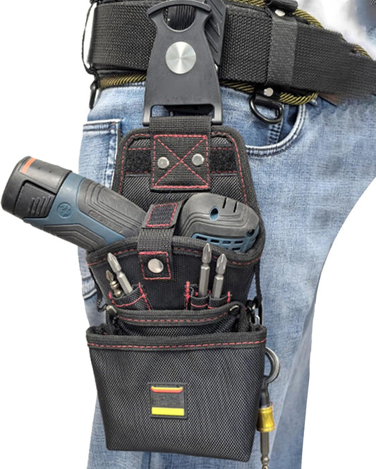  Pochette Outils Avec Clip Ceinture | Sac Organisateur De Travail Utilitaire Magnétique | Étanche Et Résistante Porte Perceuse Et Vis Outdoor Chantier