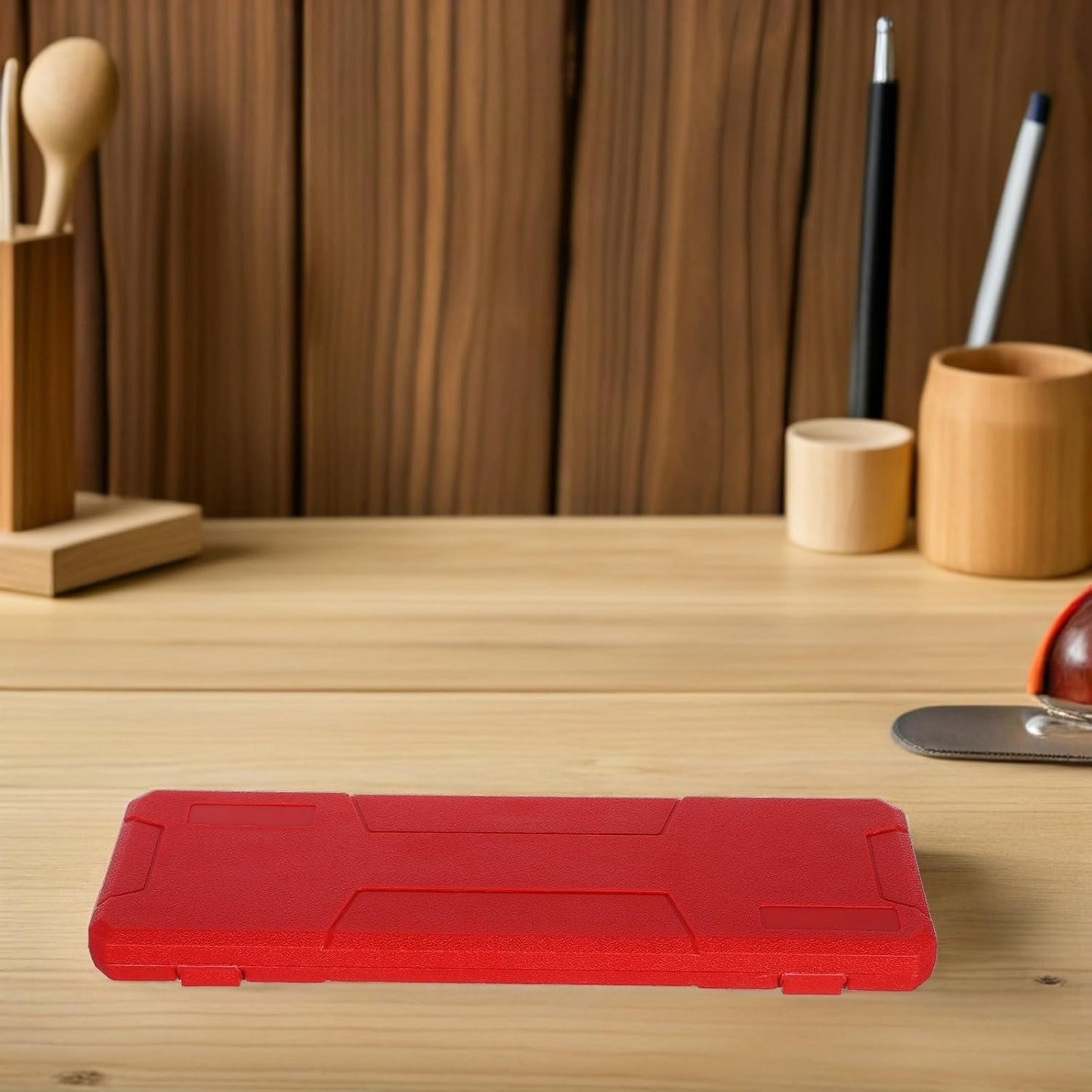  Healvian Boîte De Rangement Rouge Étui Léger En Plastique Design Extérieur Moulé Par Soufflage Protection Résistante Pour Pied à Coulisse Numérique Pour Atelier Et Voyage