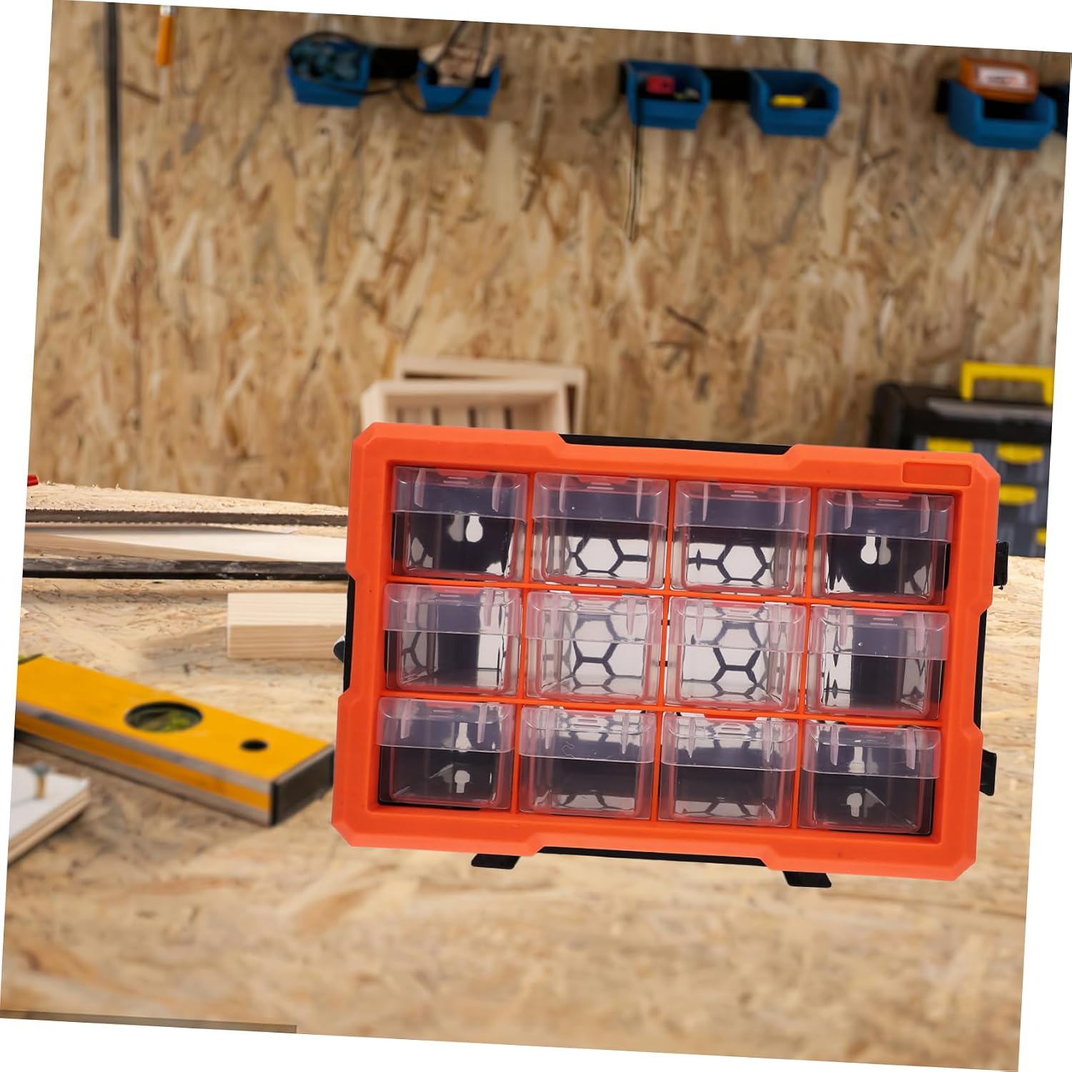  Housoutil Organisateur Armoire à Outils Plastique Avec Plusieurs Compartiments Boîte à Outils Pour Petites Vis Et Boulons Pour Rangement De Composants Électroniques Quincaillerie