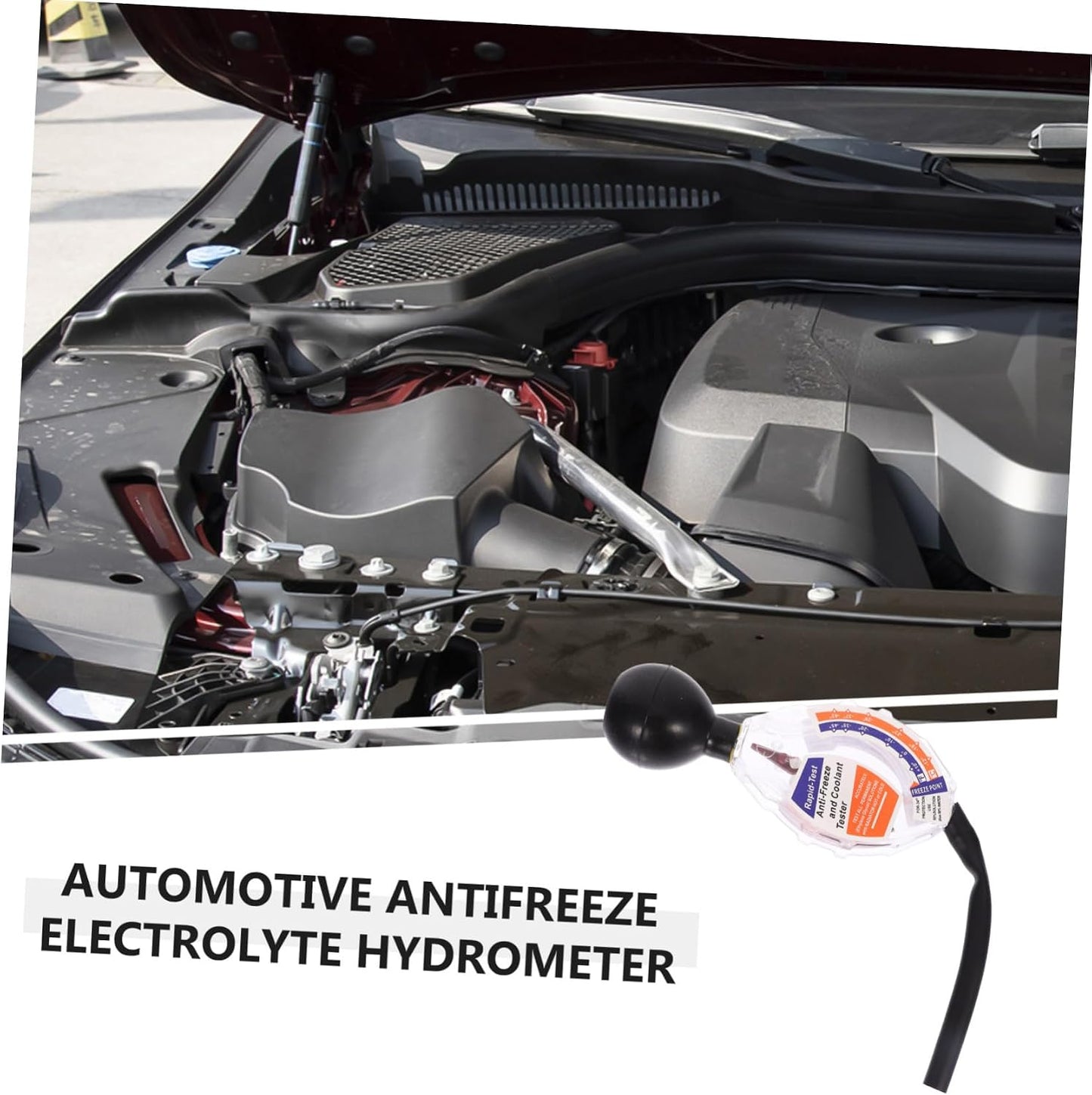  Ciieeo 5 Pièces Testeur De Batterie Radiateur Auto Refroidissement Outil D'antigel Voiture Testeur D'antigel à Cadran Hydromètre Densité Tester Le Densitomètre Antigel Plastique