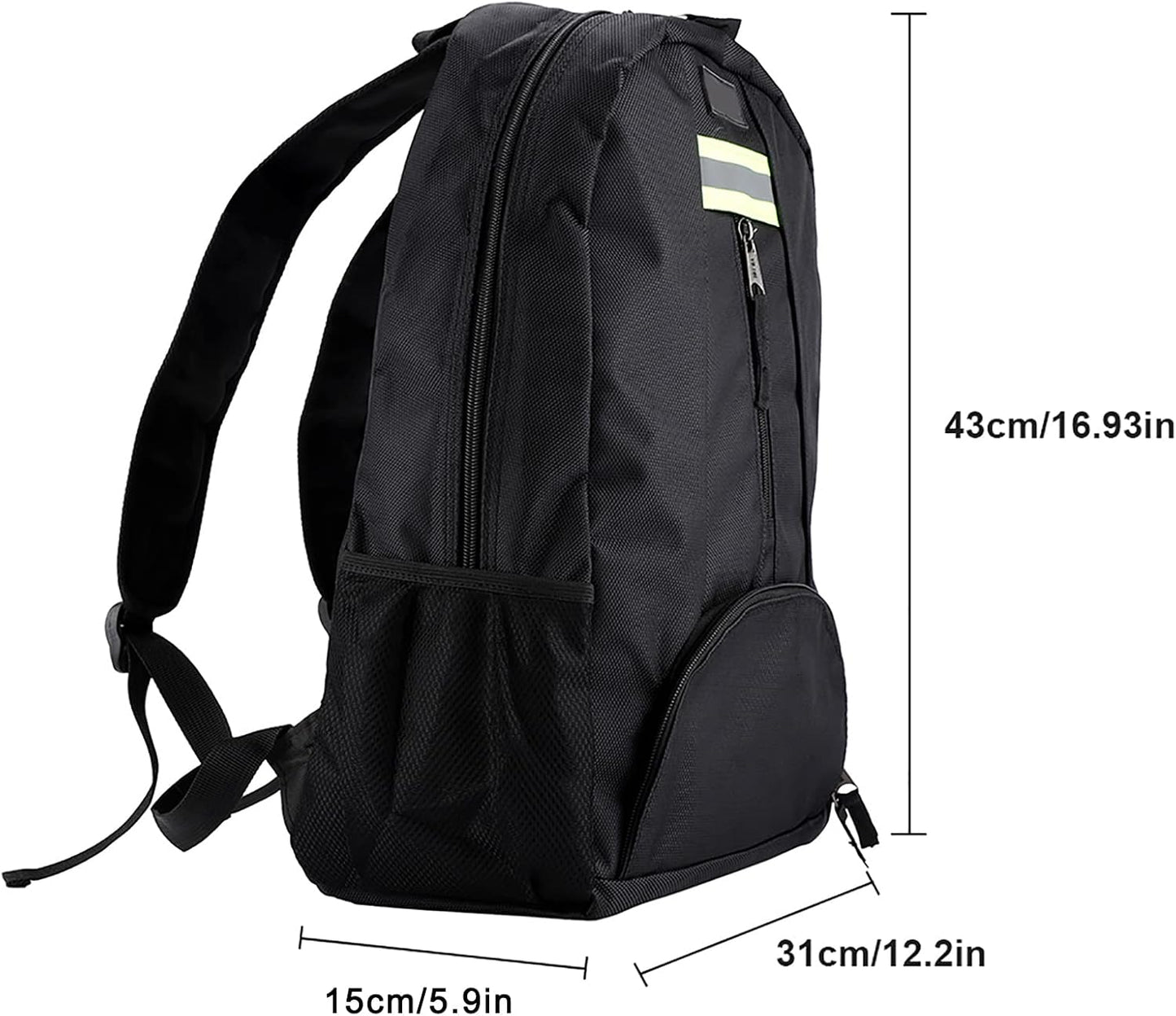  Sac à Dos à Outils Robuste, Sac D'électricien Avec épaule, Organisateur De Rangement D'outils Multi-poches Pour Entrepreneur (Noire)