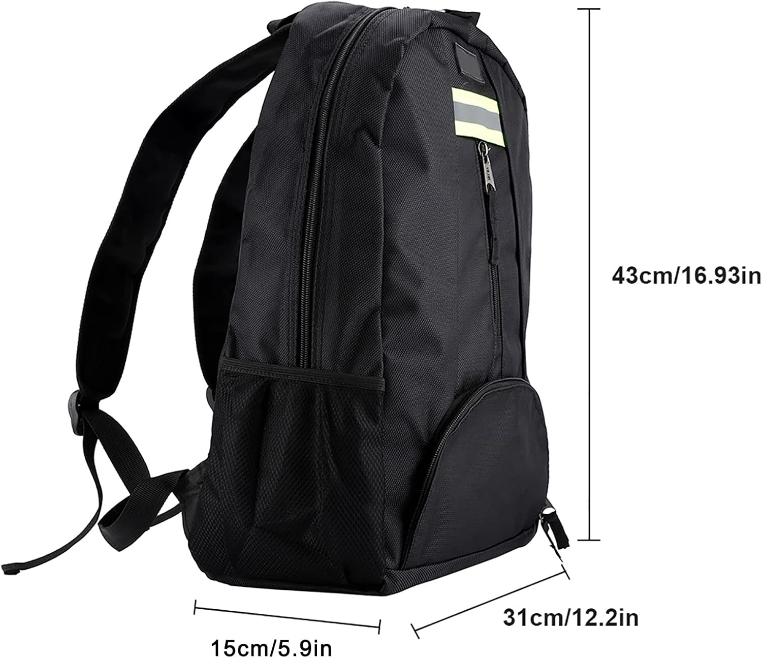  Sac à Dos à Outils Robuste, Sac D'électricien Avec épaule, Organisateur De Rangement D'outils Multi-poches Pour Entrepreneur (Noire)
