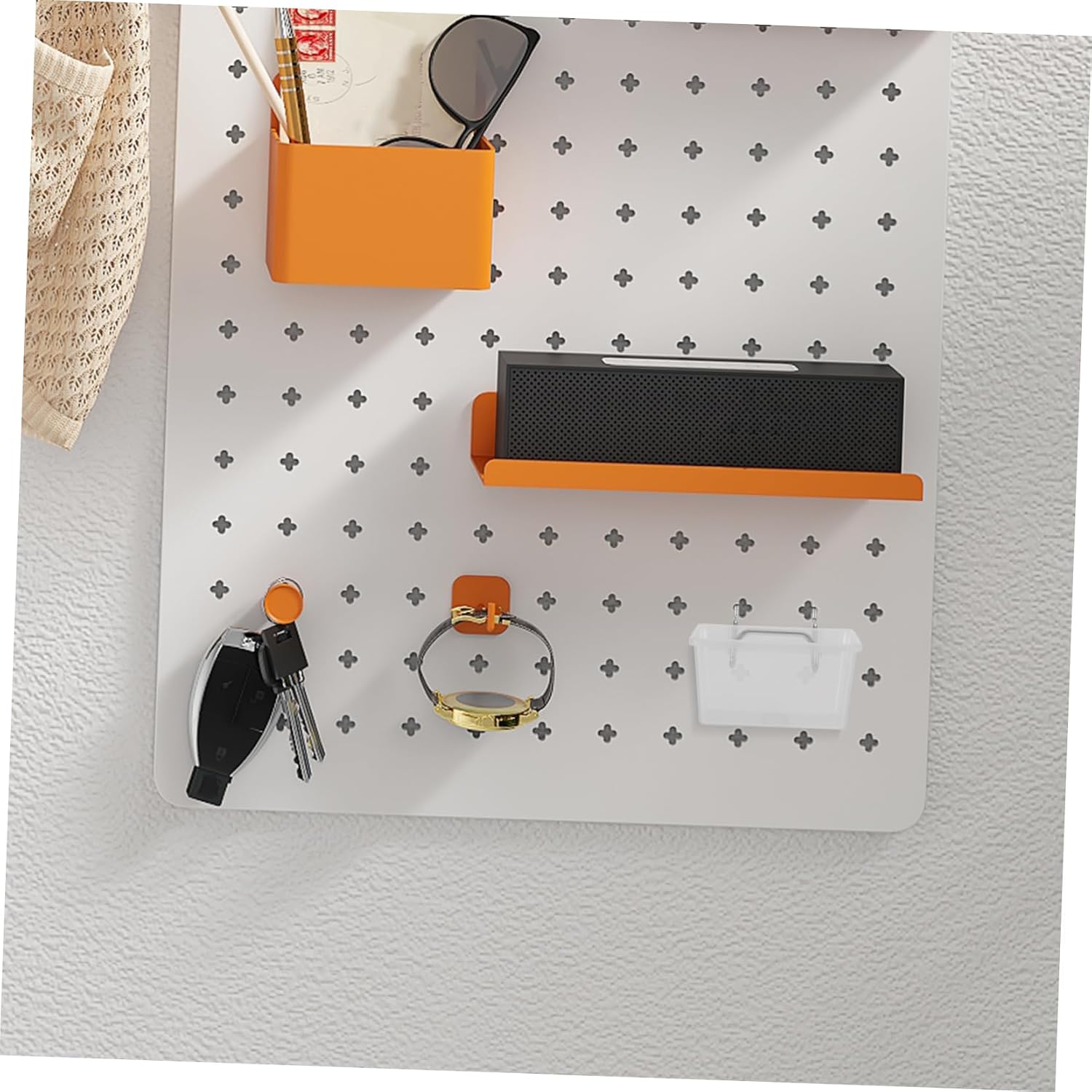  Artibetter 6pièces Bacs De Rangement Pour Perforé Accessoires De Garage Et Atelier Organisateur De Outils Avec Boîtes Transparentes Pour Rangement