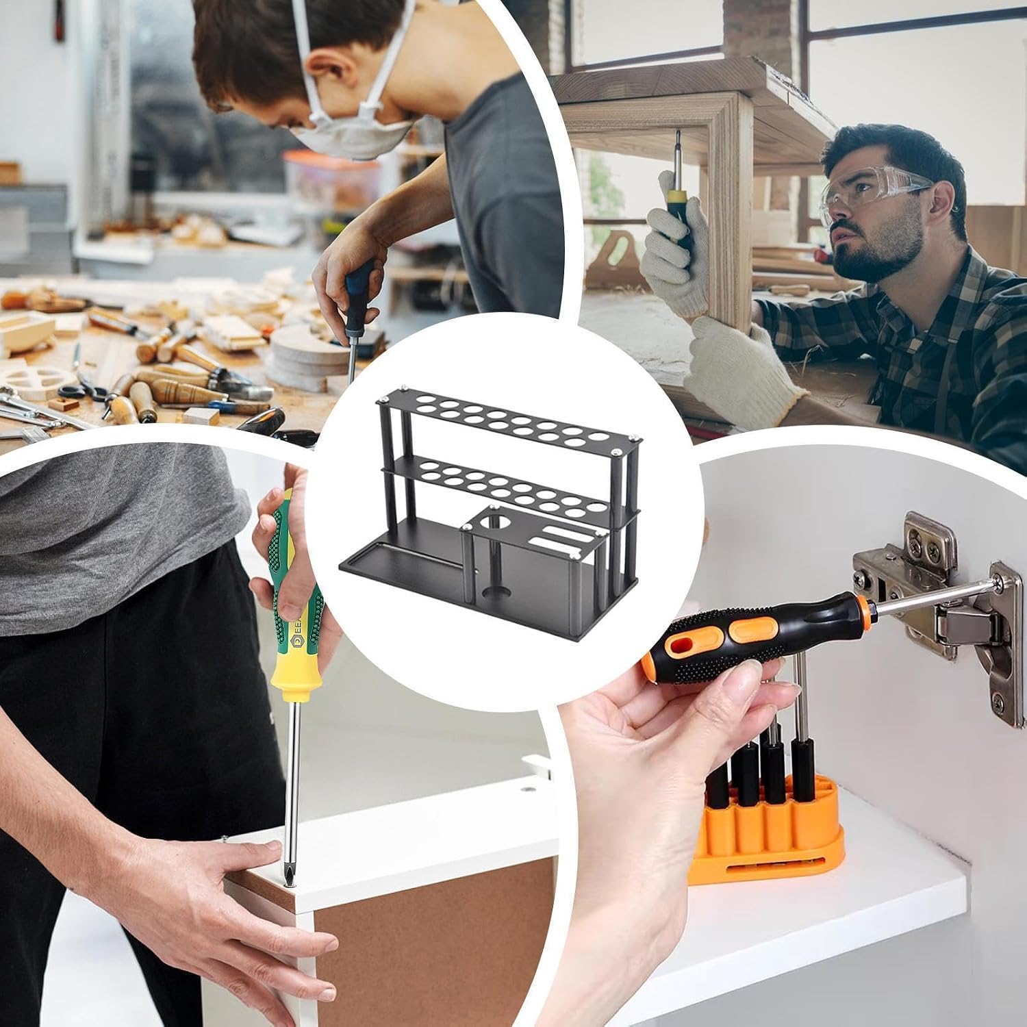 GENERIC Organiseur D'outils De Voiture Télécommandé, Rangement D'outils D'avion, Support De Jeu De Tournevis, Organisateur D'outils Multifonctionnels, Outils D'avion, Plateau à Vis, Support Coupe-fil Pour Vis