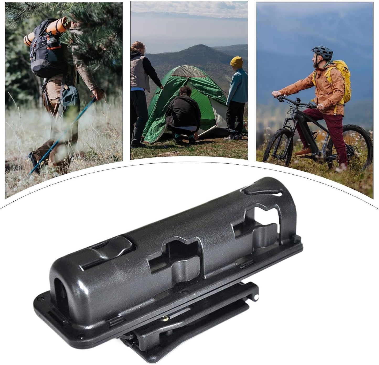  Attache Ceinture Métal,Pince à Ressort Métallique Clip Ceinture Porte-Outils - Sac Organisateur Porte-Outils Ajustable Compact Portable Économe En Espace Pour Randonnée Et Travail En