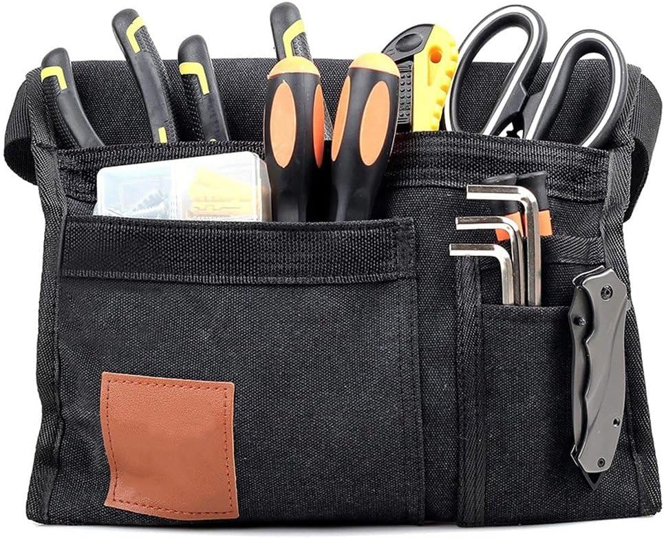  Ceinture Porte-Outils De Jardin, Pochette À Outils De Jardin, Pochette À Outils Légère Avec Poches, À Outils Utilitaire En Toile Avec Ceinture Ajustable