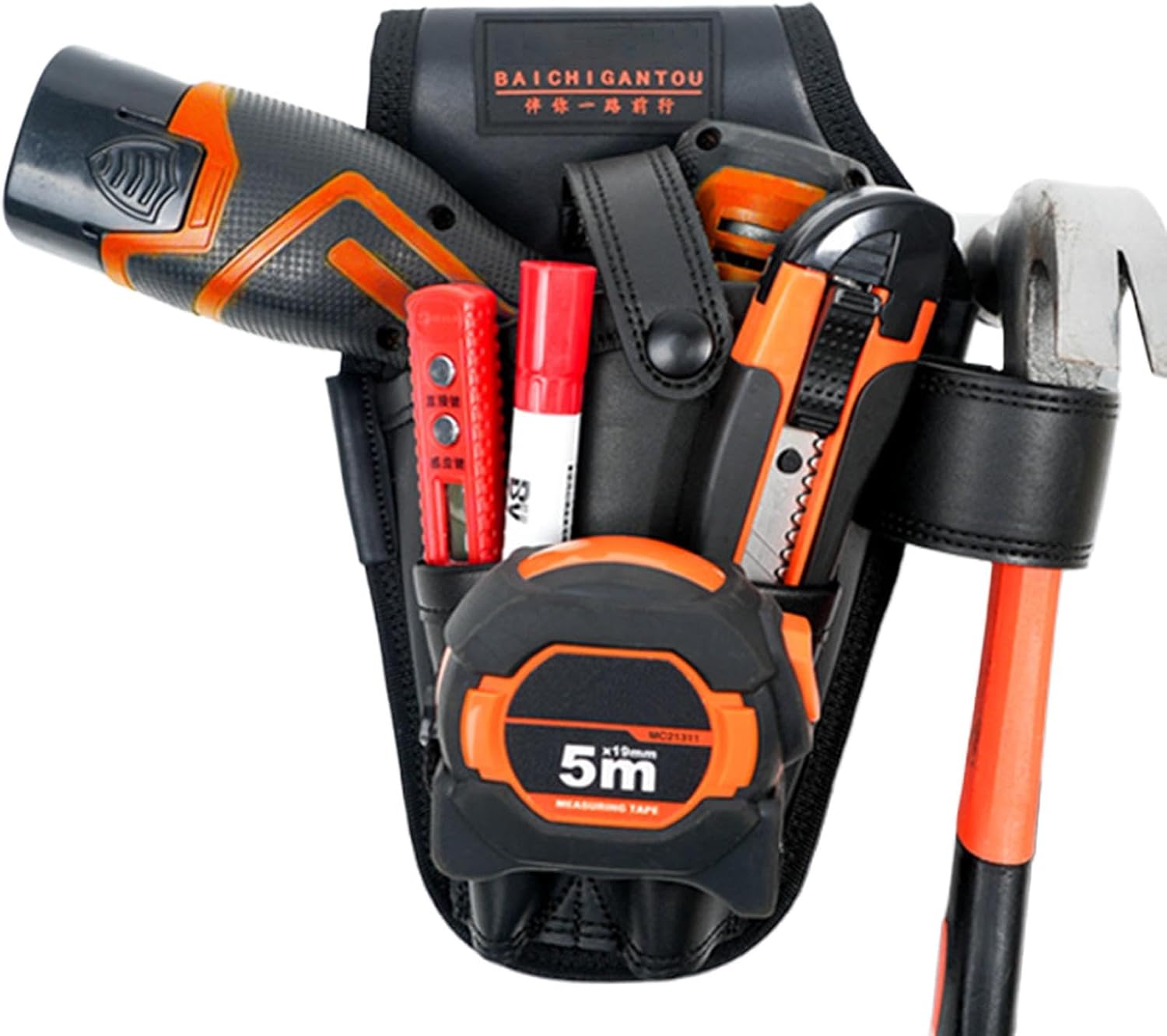 Genérico Tool Waist Bag, Multi Pocket Organizer, Utility Tool Poches, Technician Tool Belt, Tools Waist Organizer Featuring Construction And Adjustable Straps, Making It Suitable For Electricians