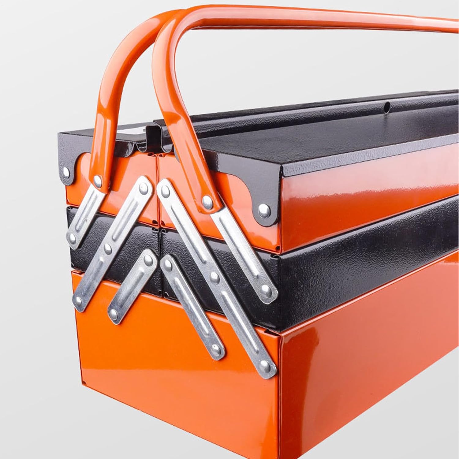GENERIC Boîte à Outils Pliable Portable, Résistante à La Rouille, Durable, Design Multifonction Peu Encombrant, Taille Compacte, Idéale Pour Le Bureau, Le Garage, La Maison