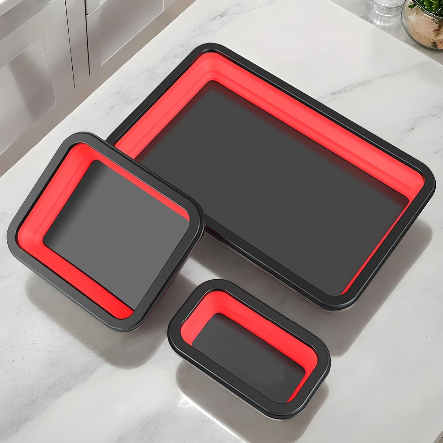  Plateau à Outils Magnétique, Organiseur Magnétique 3 Pièces Pour écrous Et Boulons – Organiseur Pliable Pour Tri Des écrous Et Vis, Réparation Automobile, Garage, Atelier
