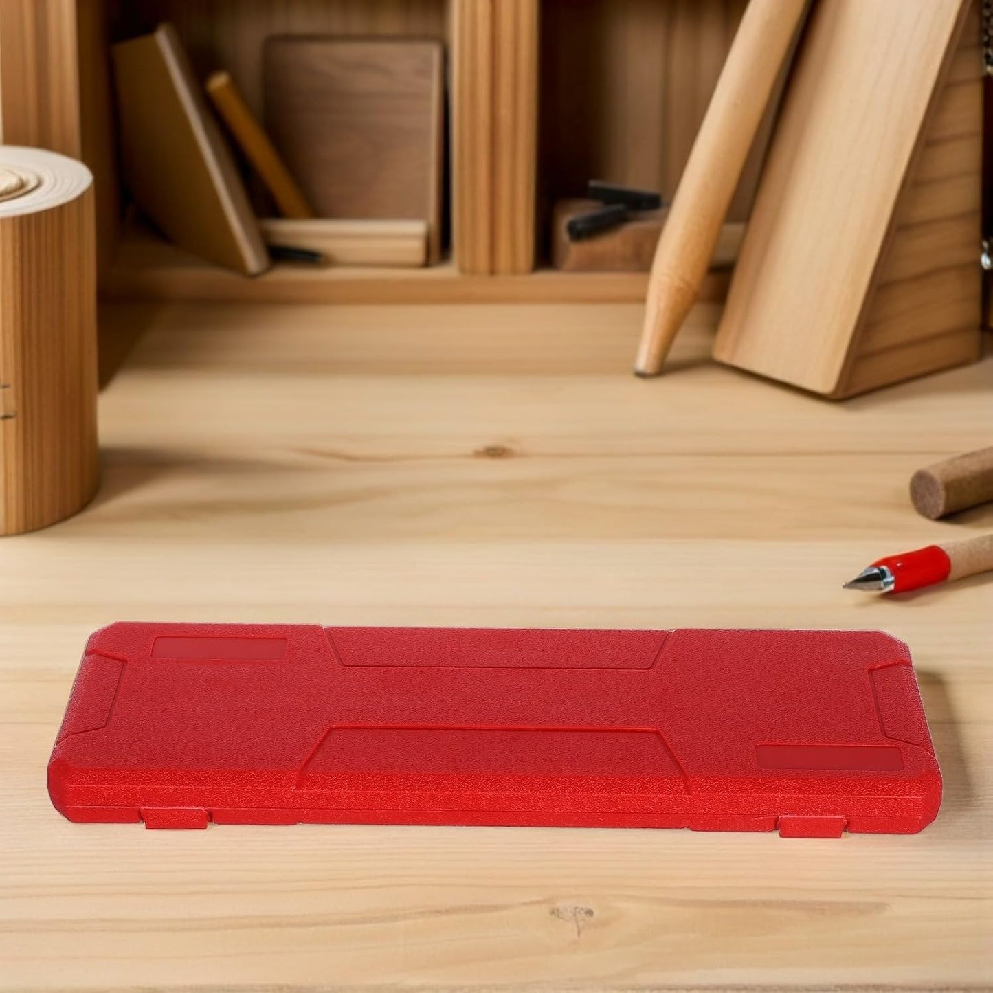  Healvian Boîte De Rangement Rouge Étui Léger En Plastique Design Extérieur Moulé Par Soufflage Protection Résistante Pour Pied à Coulisse Numérique Pour Atelier Et Voyage