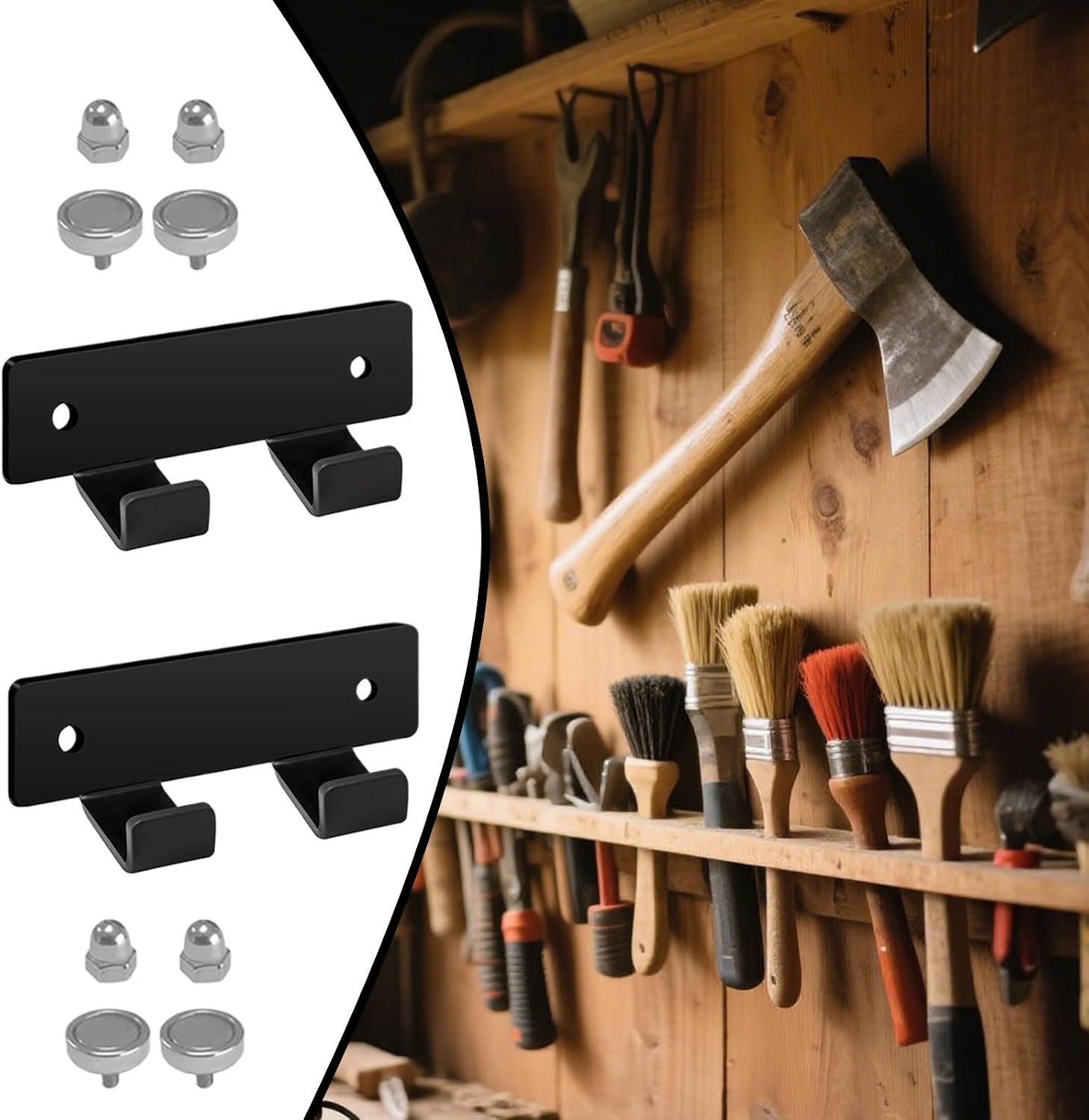  Générique Porte-Clé Pour Perceuse | 2 Pièces Support Métallique Pour Clé De Mandrin Murale,Rangement D'Outils Pour Tour Perceuse à Colonne Travail Du Bois Garage