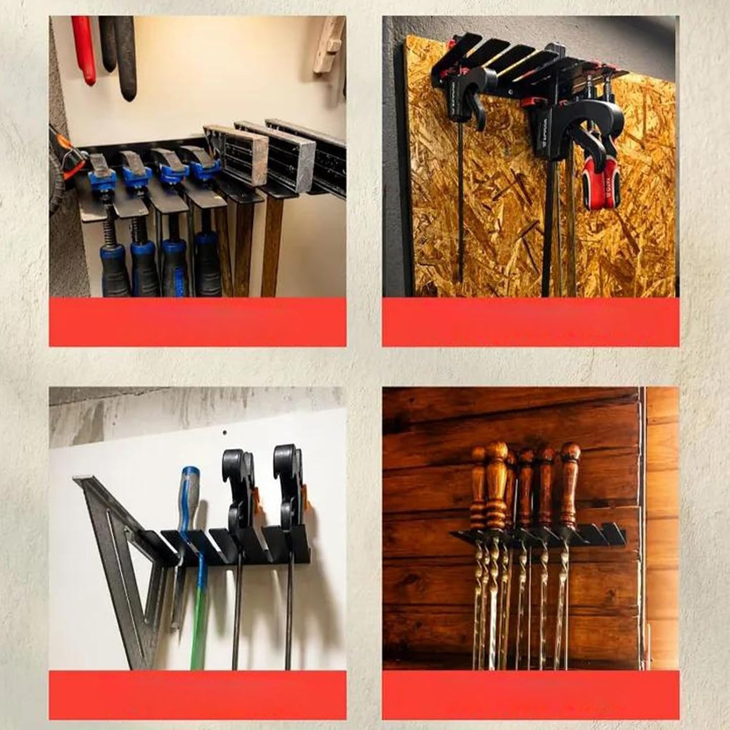 À Outils De Garage En Acier Carbone De 2 Mm De Résistance Industrielle, Conçu Pour Les Pinces à Bois Et Les équipements Robustes, étagère à Outils Professionnelle