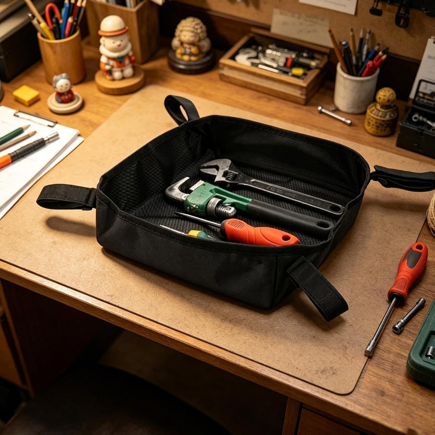 GENERIC Sac à Outils En Tissu Pour Peintres, Bricoleurs, électriciens, Charpentiers, Couvreurs, Ateliers, Garages, Entrepôts
