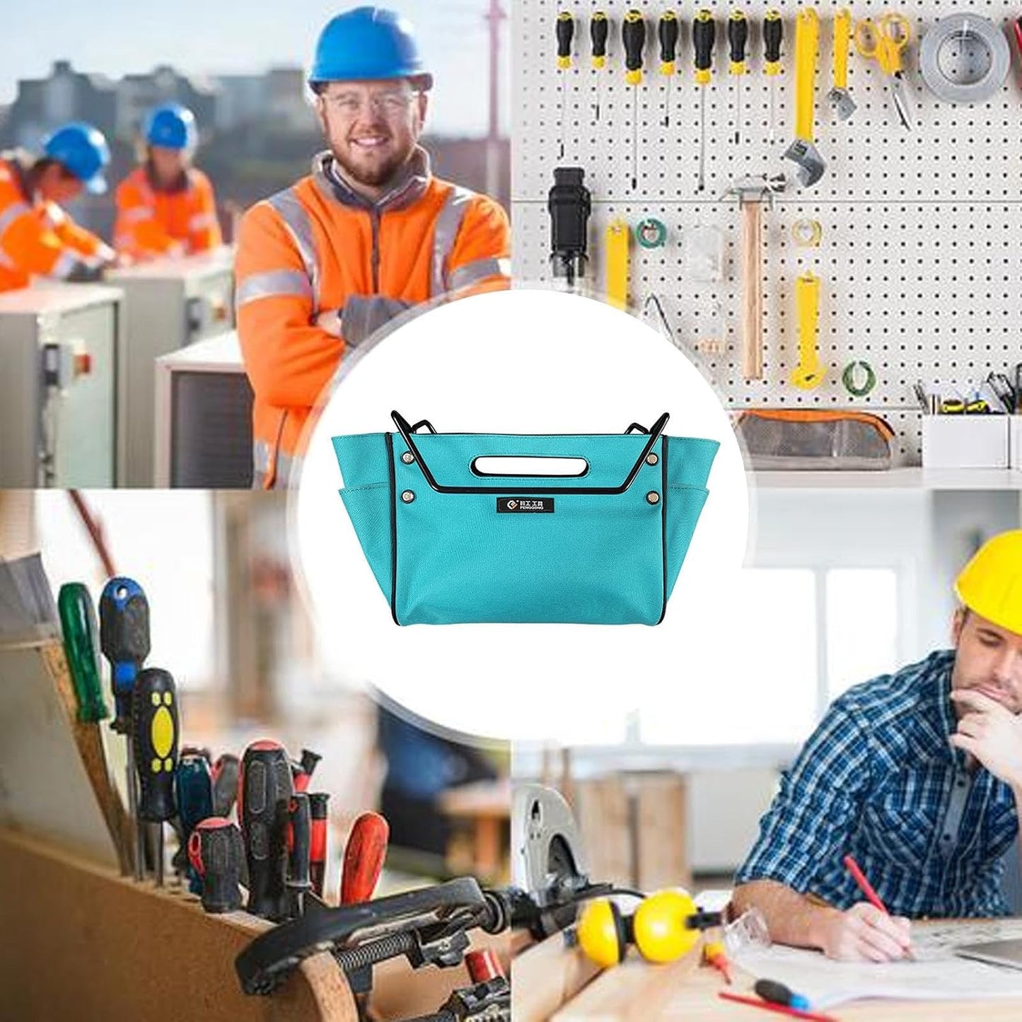  Porte-Outils Pour Échelle | Organisateur De Matériel Peintre - Caddy Pour Escabeau Télescopique,pour Peintres Propriétaires Électriciens Techniciens Couvreurs Jardiniers Atelier Garage Entrepôt