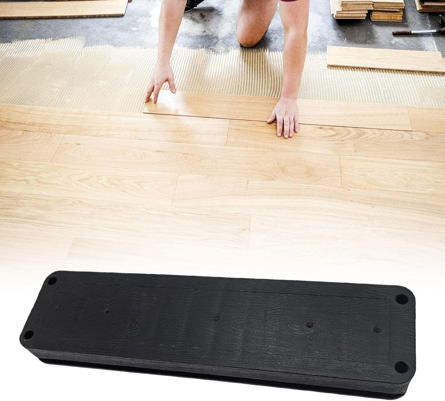  Outil D'installation De Parquet En Bois D'ingénierie 24,1 Cm Outil De Revêtement De Sol En Vinyle Bloc De Taraudage En Nylon Pour Une Installation Rapide Et Efficace