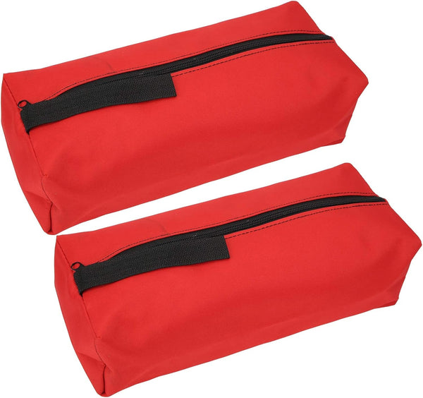  VGEBY Sac à Outils En Polyester 600D Résistant, Organisateur D'outils à Main Avec Fermeture éclair Fluide Et Fond Large Pour Ranger Clés, Tournevis Et Petits Outils. (rouge)