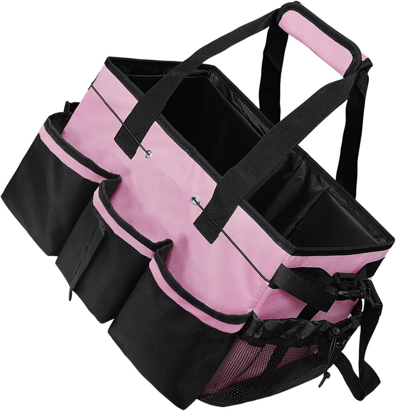  Porte-outils De Nettoyage Avec Côtés En Maille Et Poignées Renforcées, Sac à Outils Respirant Pour La Maison, L'automobile, Sac à Outils Multifonction
