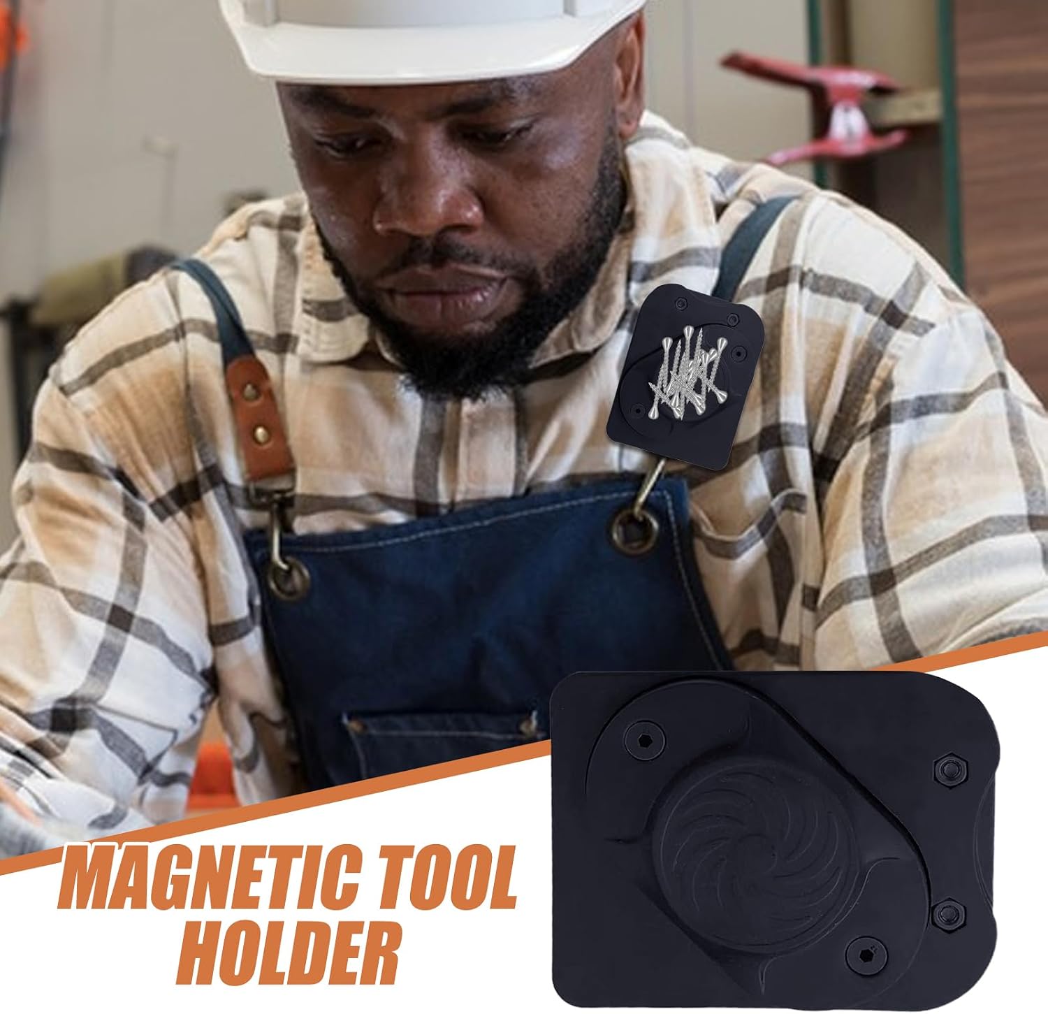  Porte-Outils, Organisateur Magnétique, Aimant Puissant Sécurise Les Tournevis, Marteaux, Clous, Boulons Parfaitement, Design Intelligent Pour Garder Les Outils Ordonnés, Clip De Ceinture Pour Les
