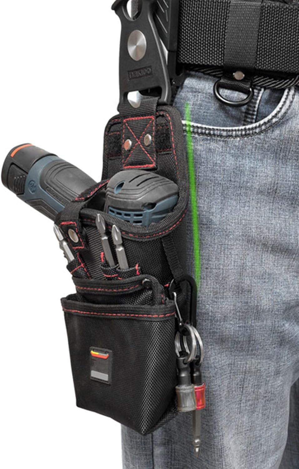  Pochette Ceinture Porte-Outils - Sac Organisateur De Travail Utilitaire Magnétique | Étanche Et Résistante Porte Perceuse Et Vis Outdoor Chantier